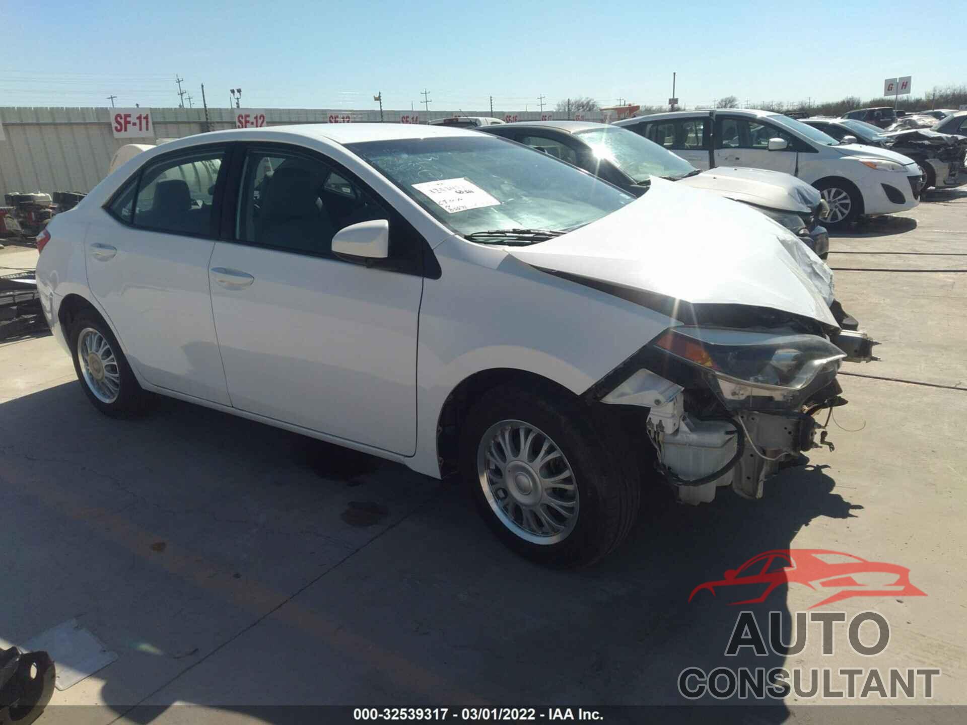 TOYOTA COROLLA 2016 - 5YFBURHE4GP395317