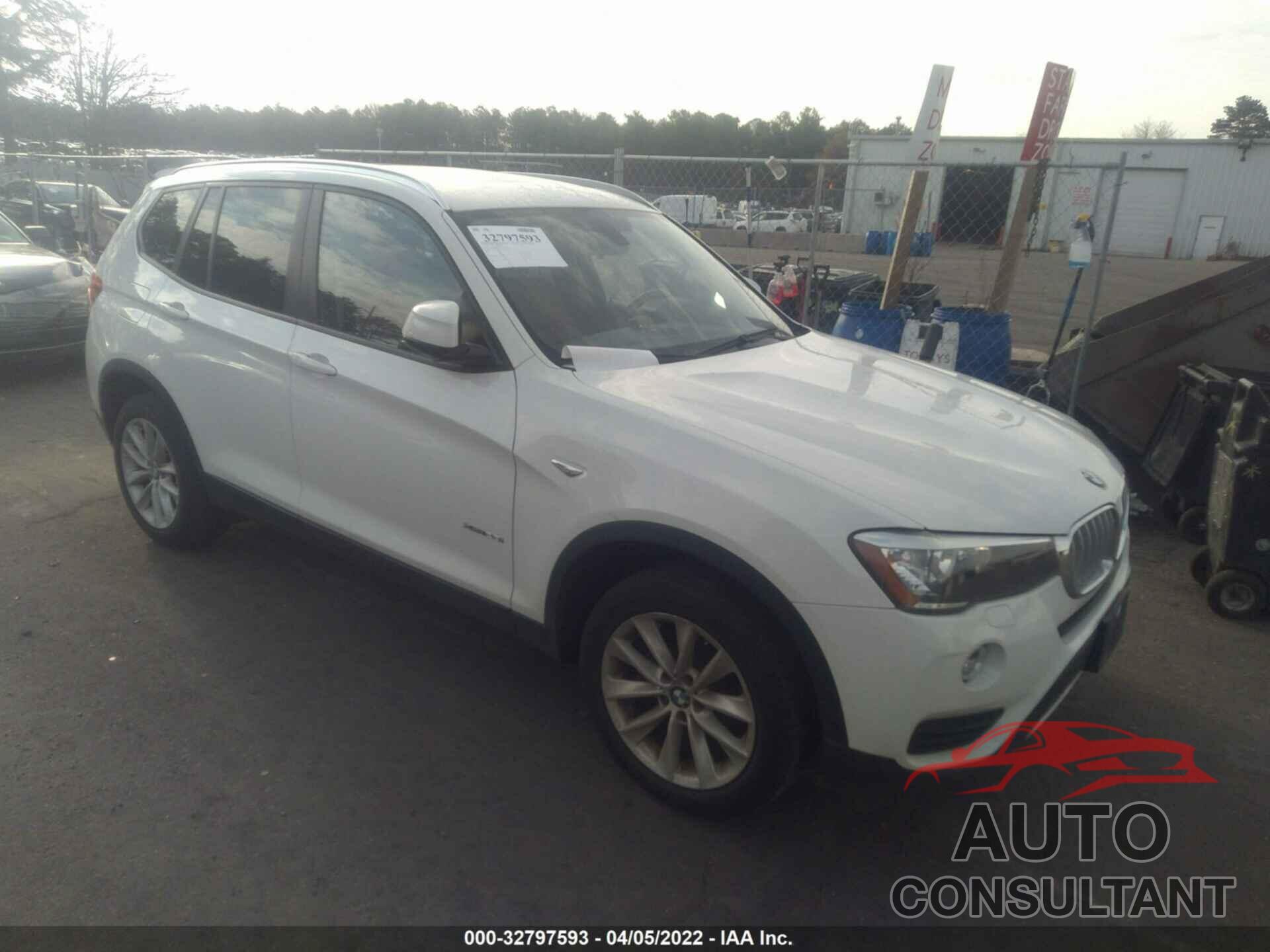 BMW X3 2016 - 5UXWX9C52G0D75207