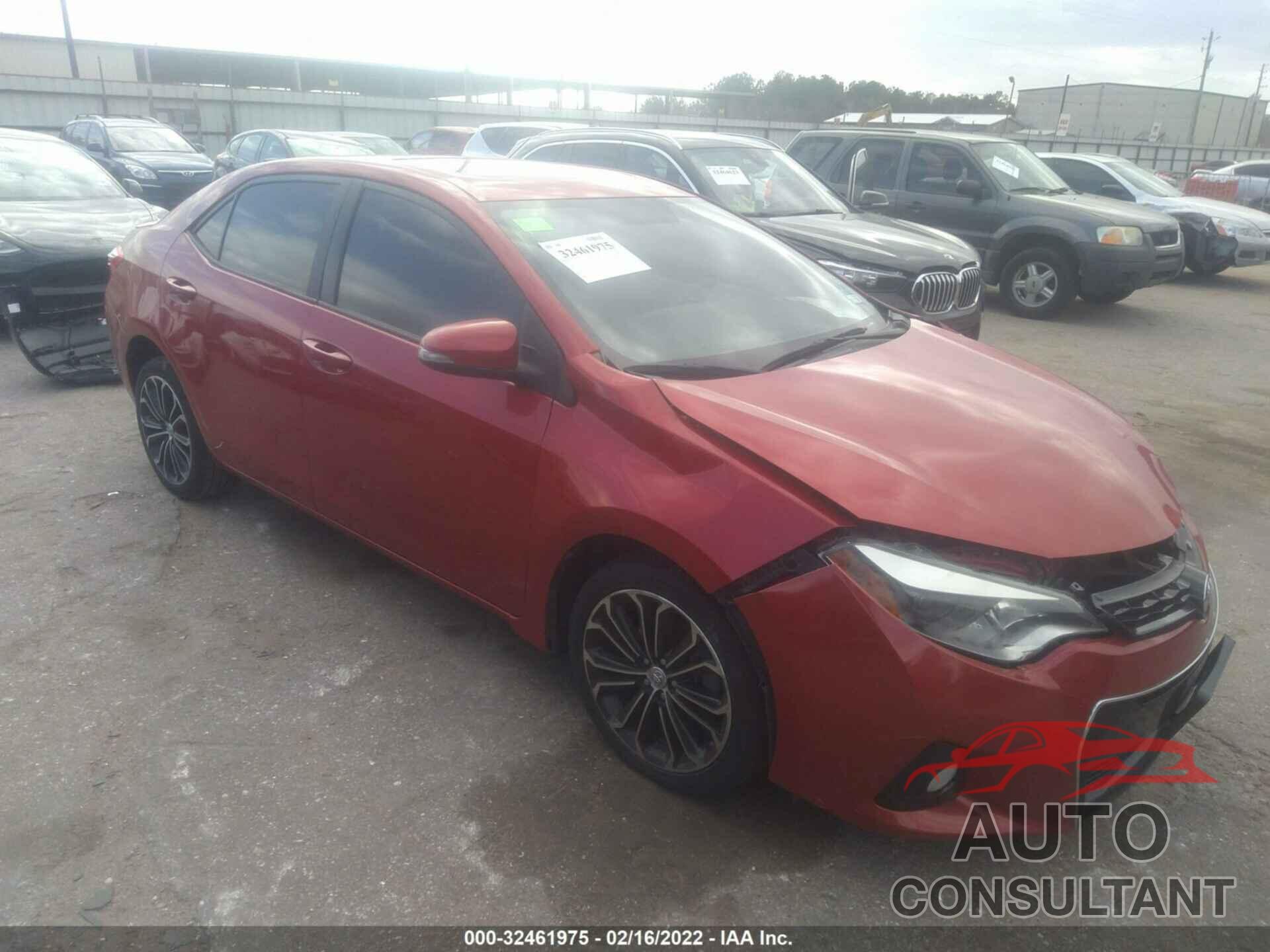 TOYOTA COROLLA 2016 - 5YFBURHE0GP401971