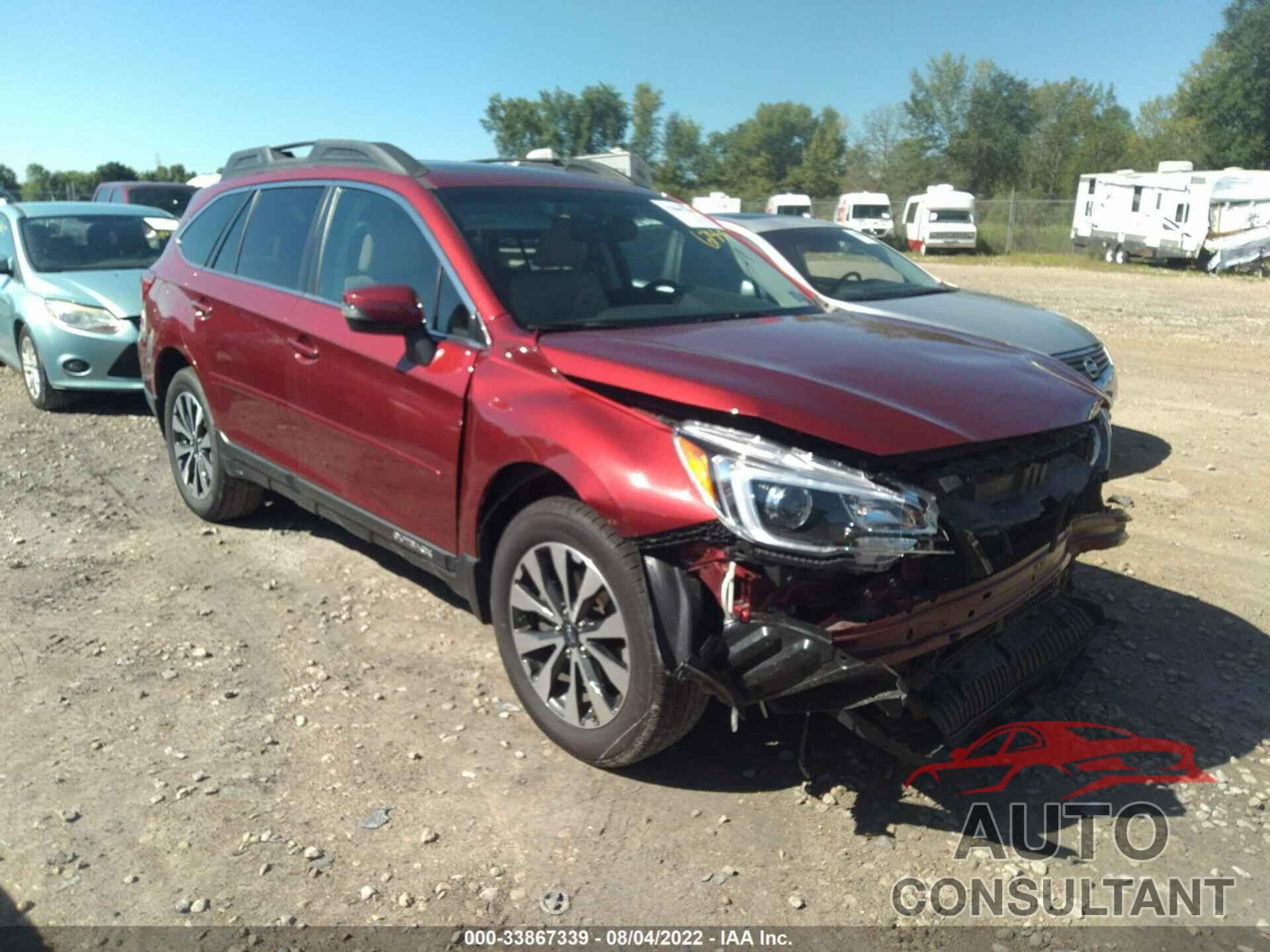 SUBARU OUTBACK 2016 - 4S4BSBNC4G3212034