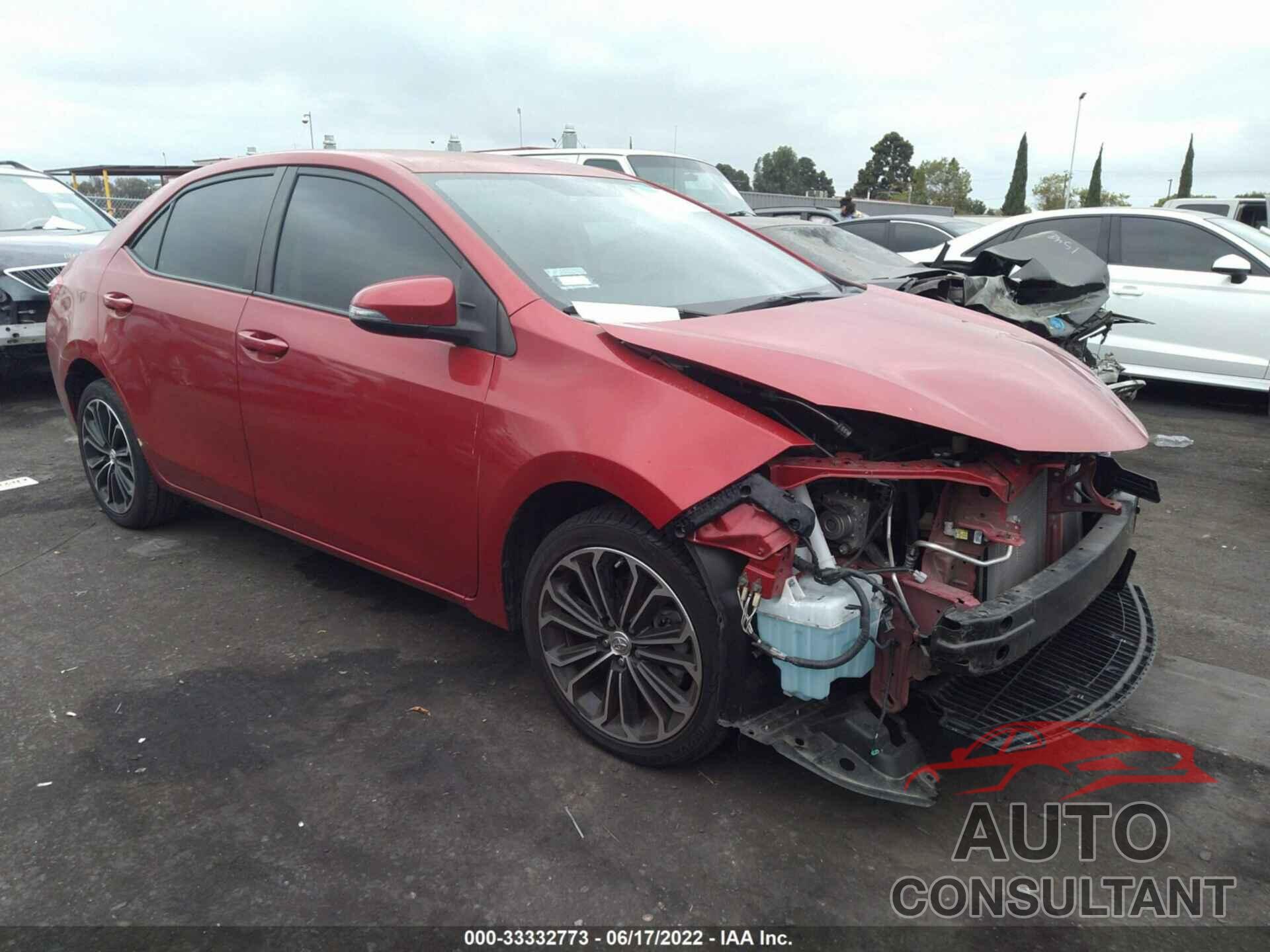 TOYOTA COROLLA 2016 - 5YFBURHE4GP453684