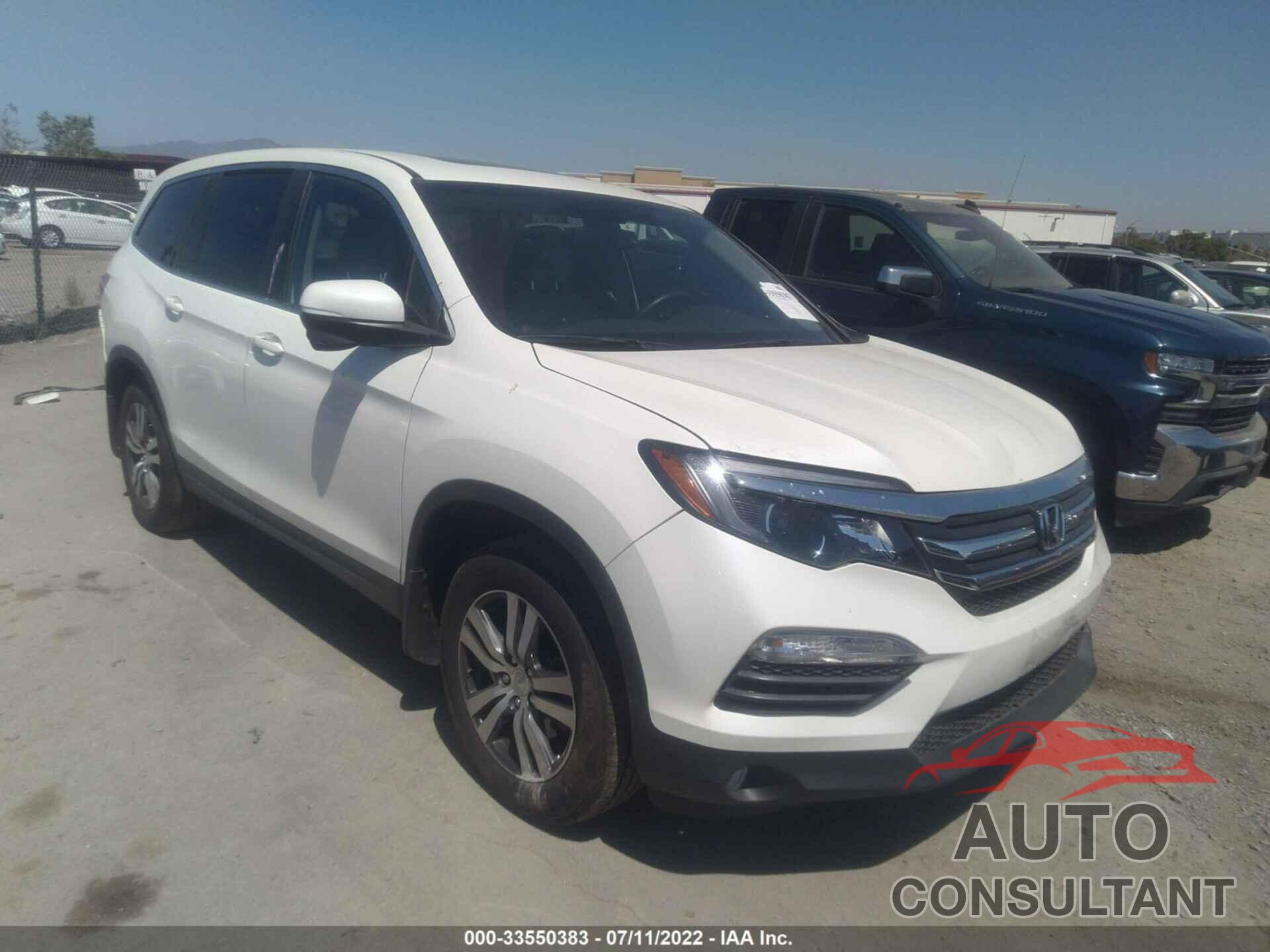 HONDA PILOT 2017 - 5FNYF5H52HB029642