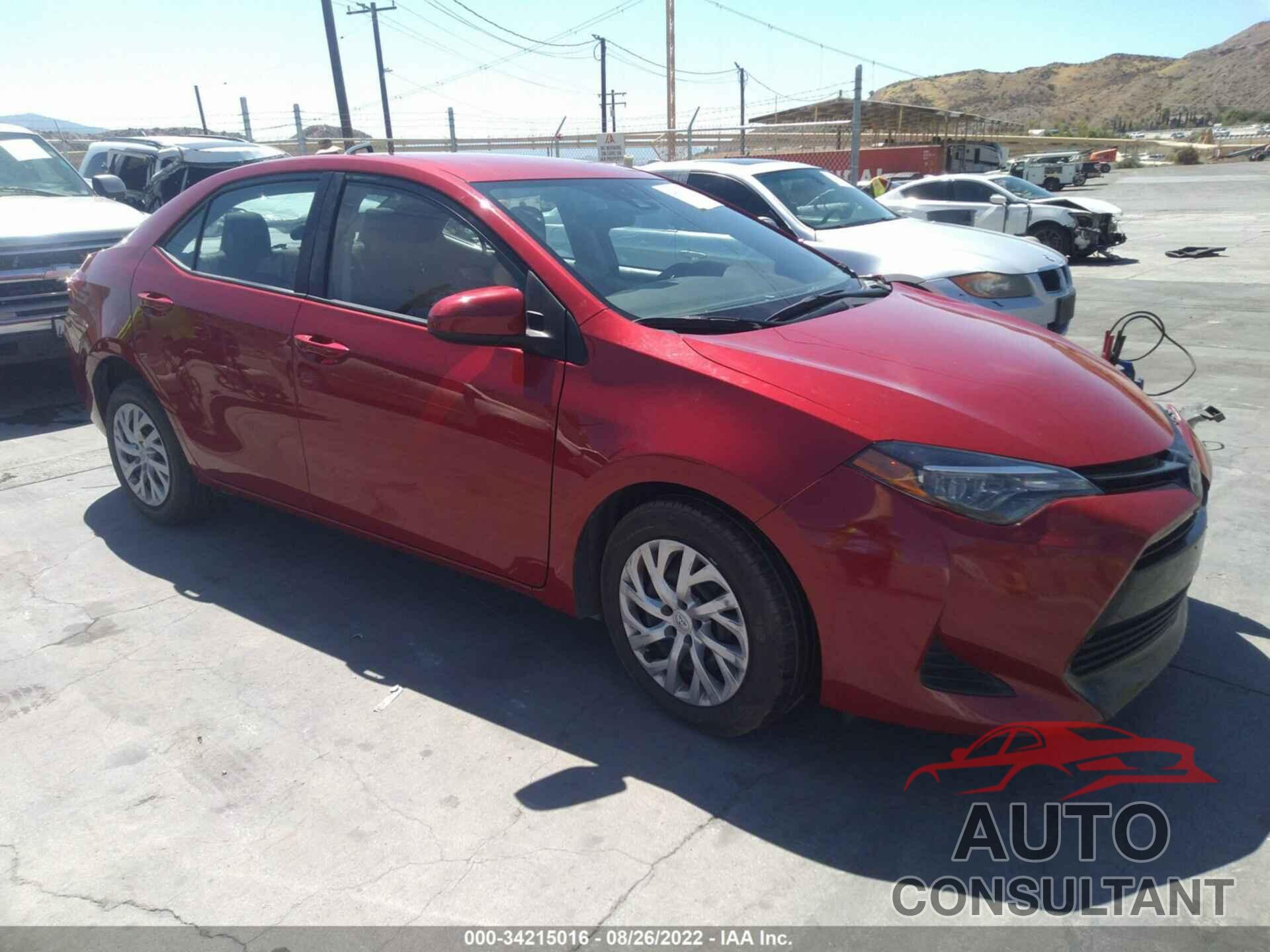TOYOTA COROLLA 2019 - 2T1BURHE9KC225110