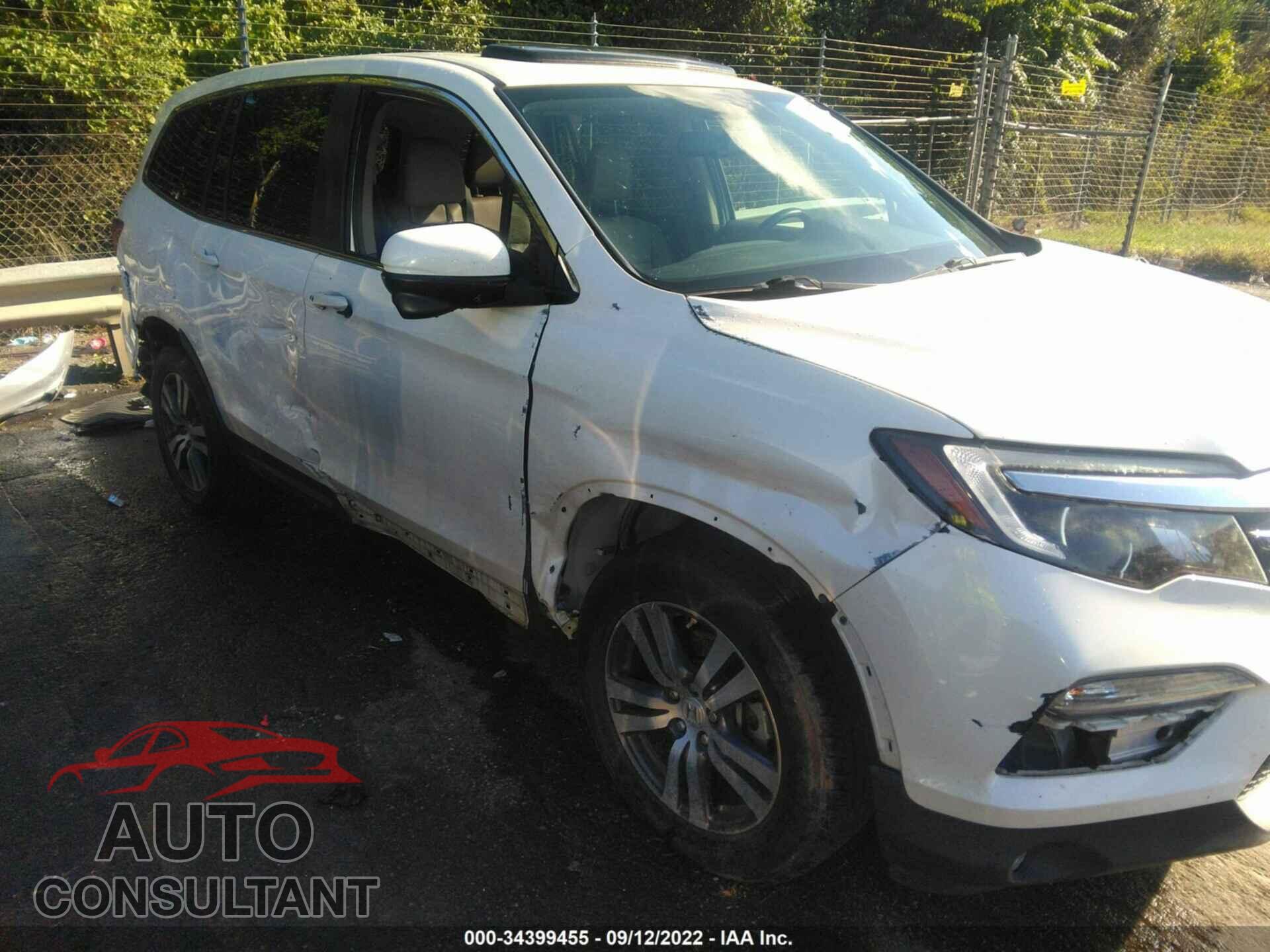 HONDA PILOT 2017 - 5FNYF5H52HB002974