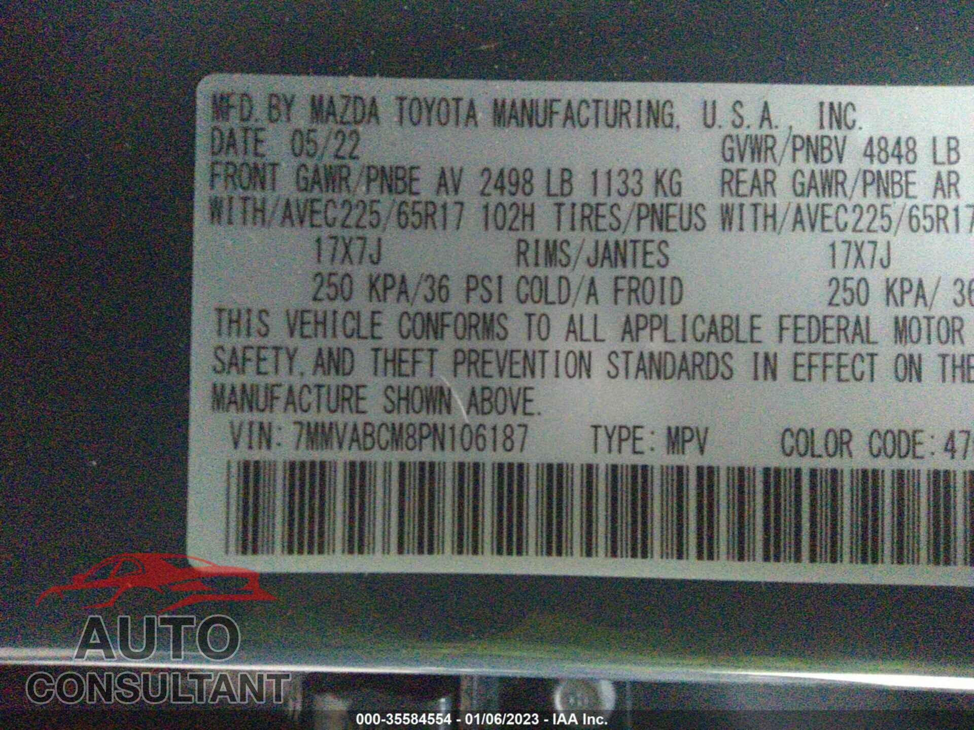 MAZDA CX-50 2023 - 7MMVABCM8PN106187