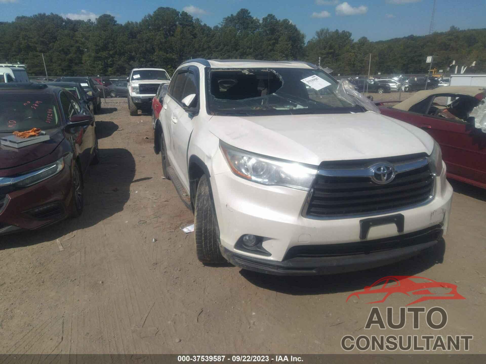 TOYOTA HIGHLANDER 2016 - 5TDKKRFH0GS126578