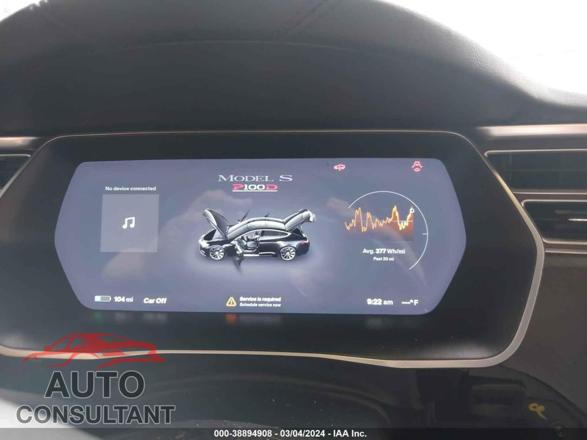 TESLA MODEL S 2017 - 5YJSA1E46HF219405