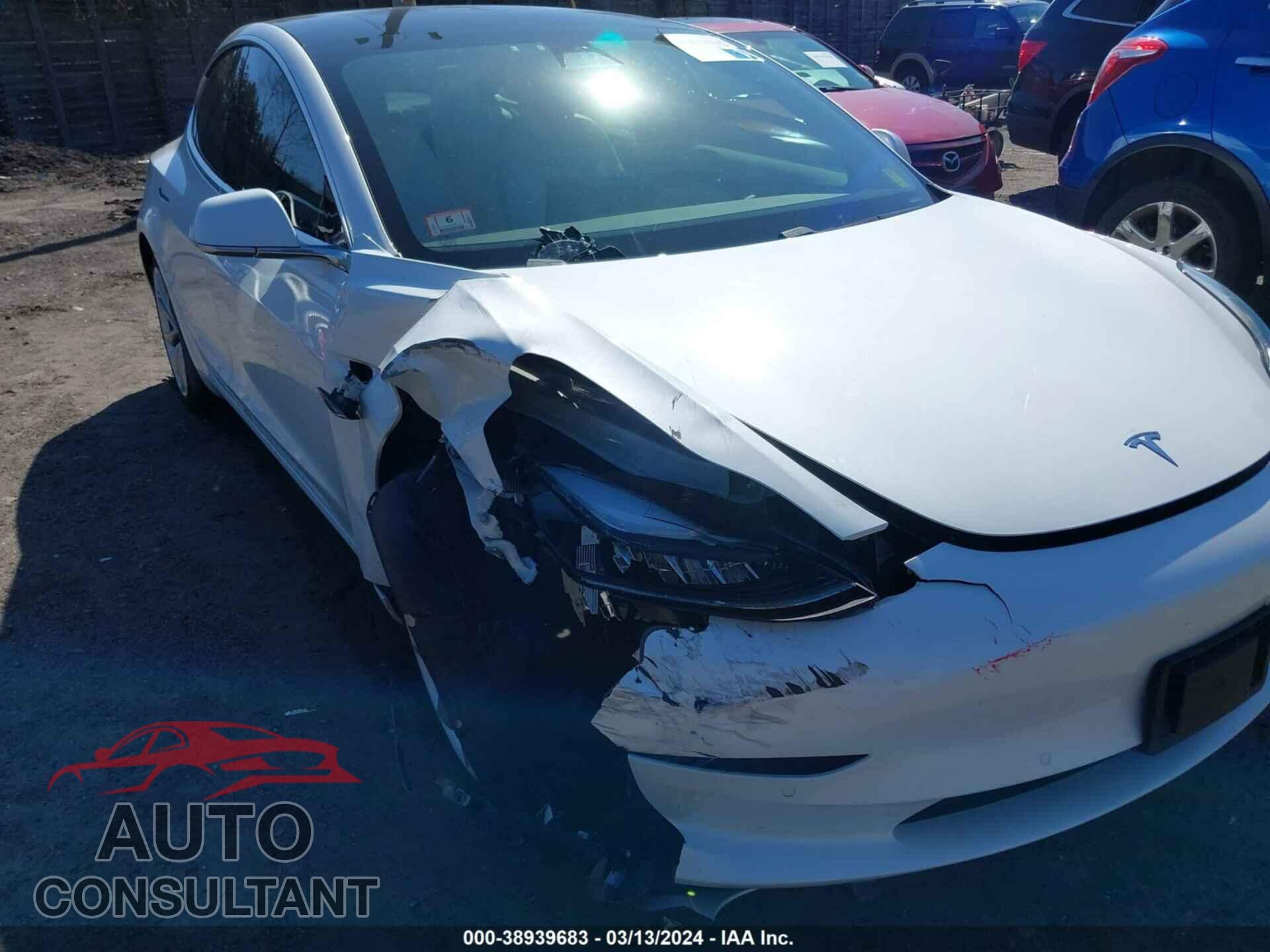 TESLA MODEL 3 2019 - 5YJ3E1EB7KF391991