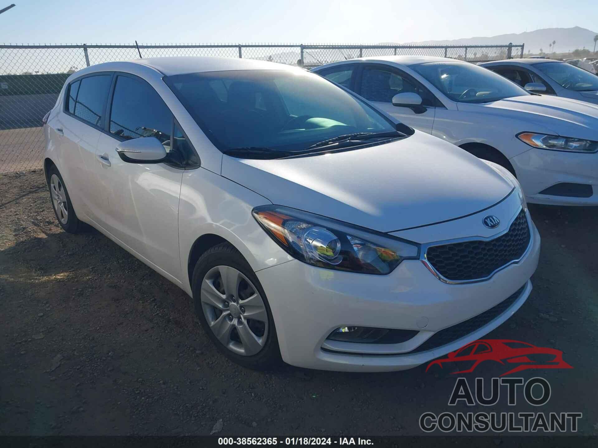 KIA FORTE 2016 - KNAFK5A80G5524832