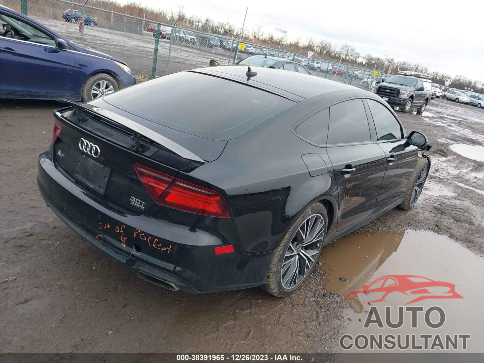 AUDI A7 2016 - WAU2GAFC4GN172473