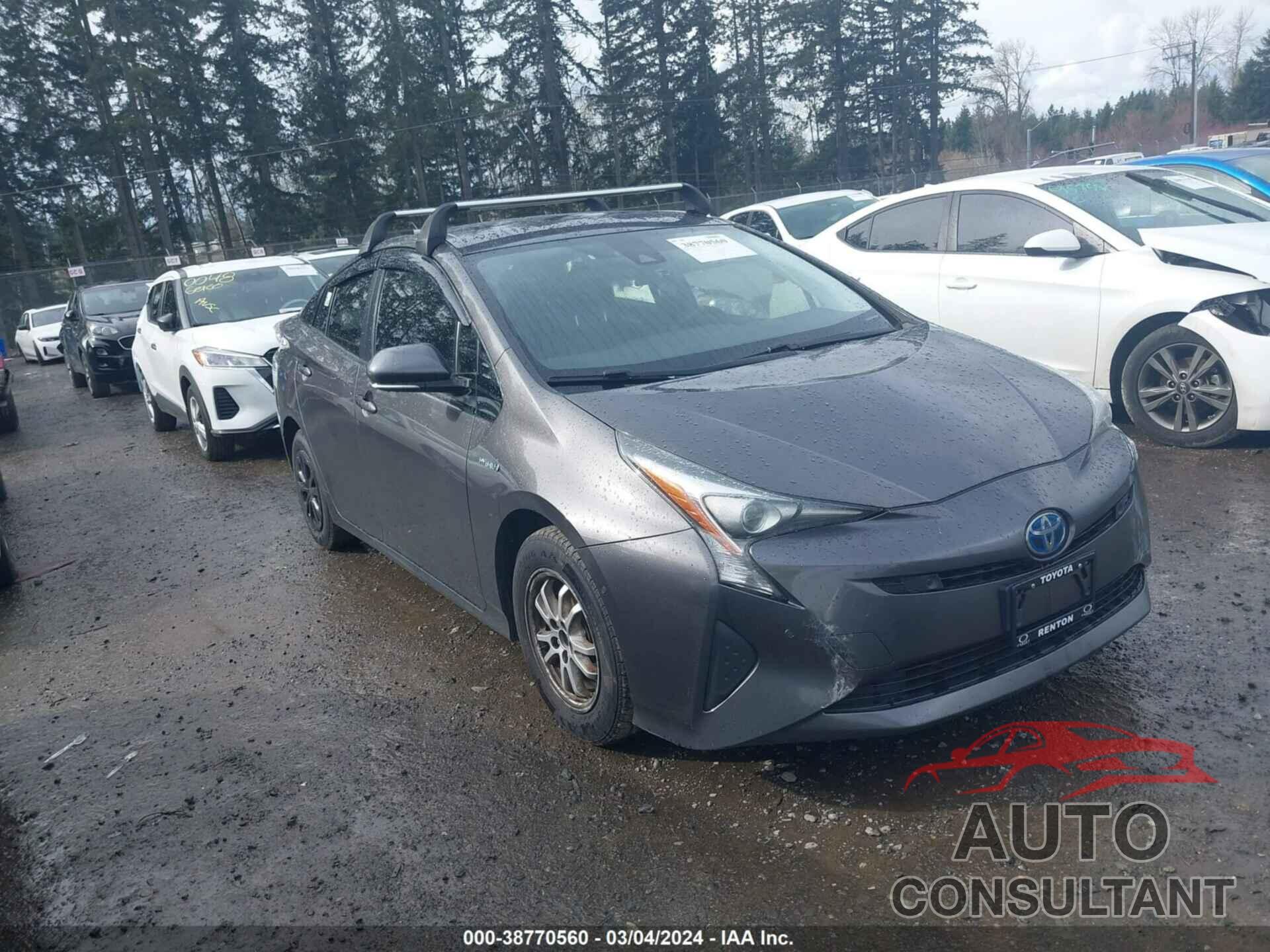 TOYOTA PRIUS 2017 - JTDKBRFU1H3577485