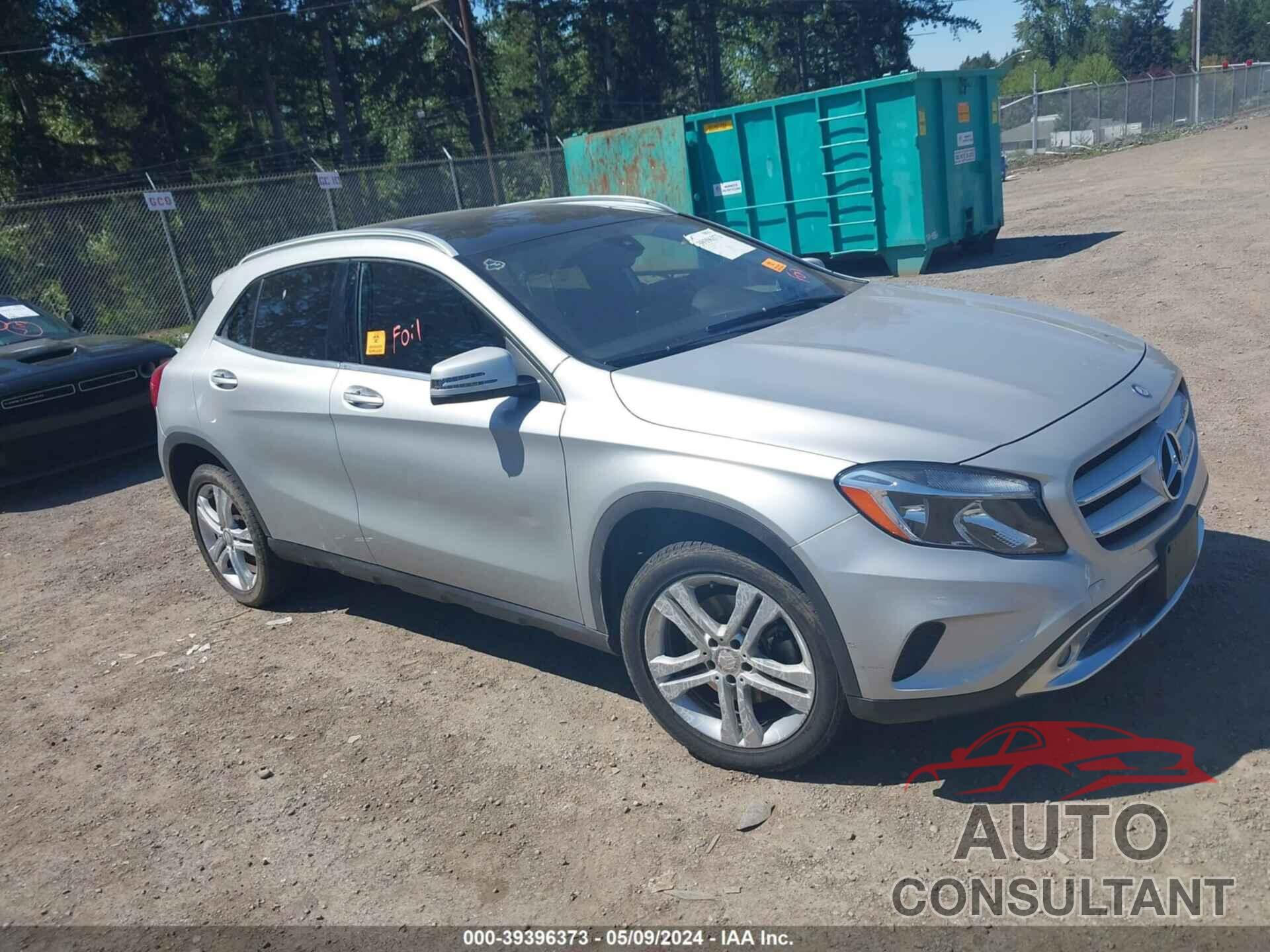 MERCEDES-BENZ GLA 250 2017 - WDCTG4GB9HJ336141