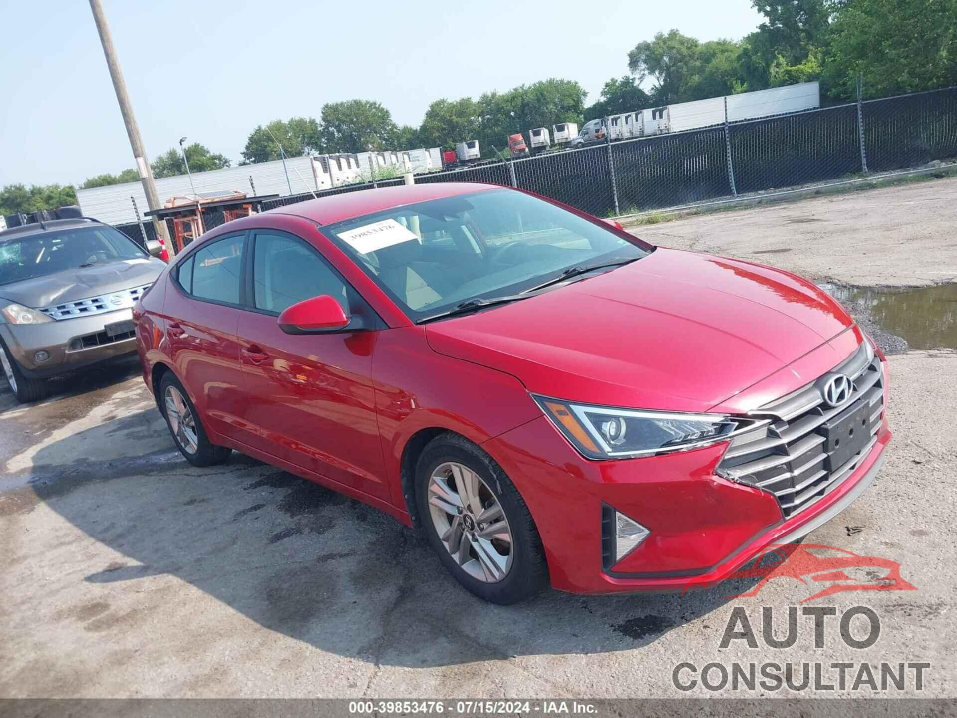 HYUNDAI ELANTRA 2019 - 5NPD84LF9KH446011