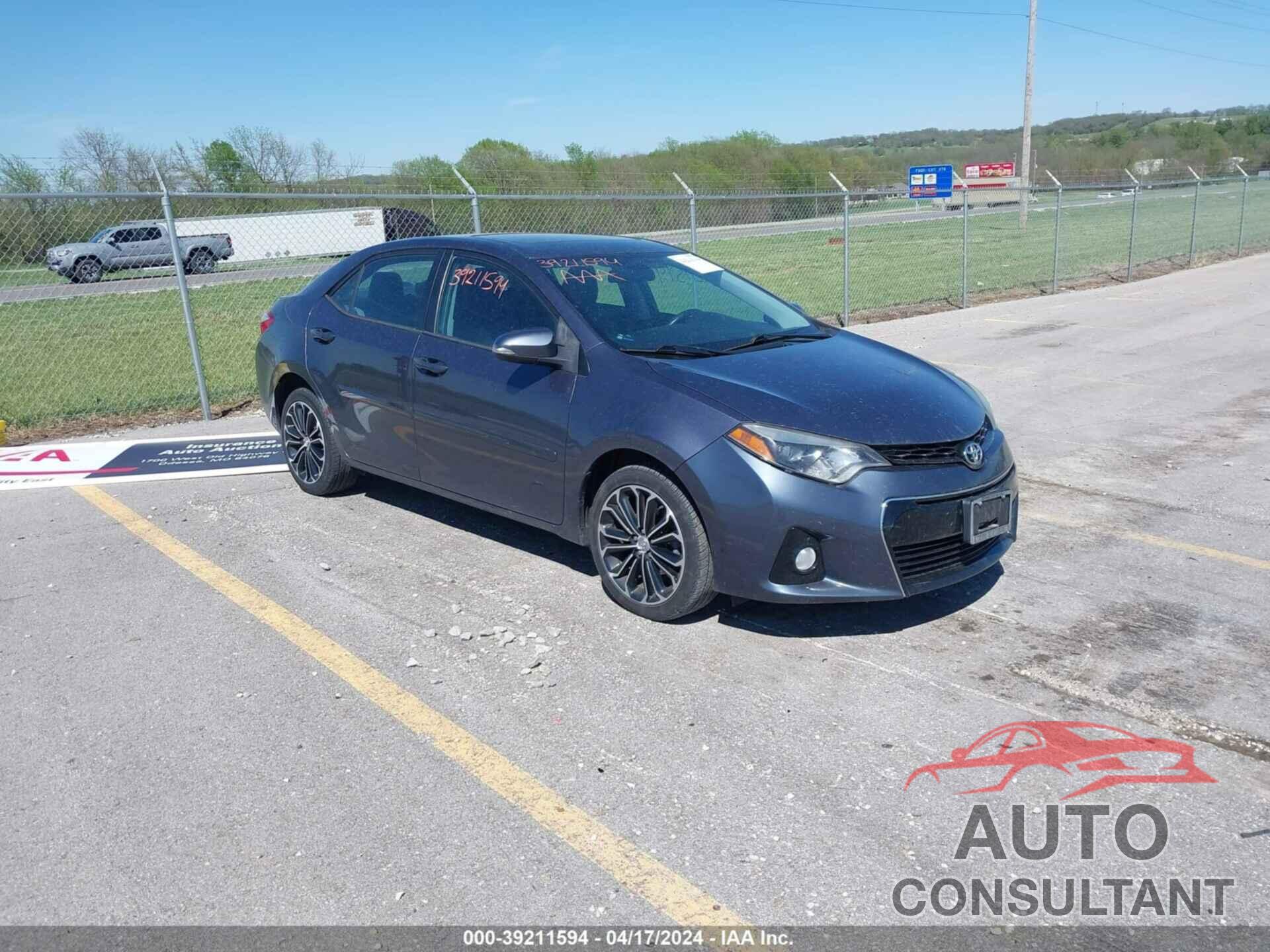 TOYOTA COROLLA 2016 - 2T1BURHE0GC540708