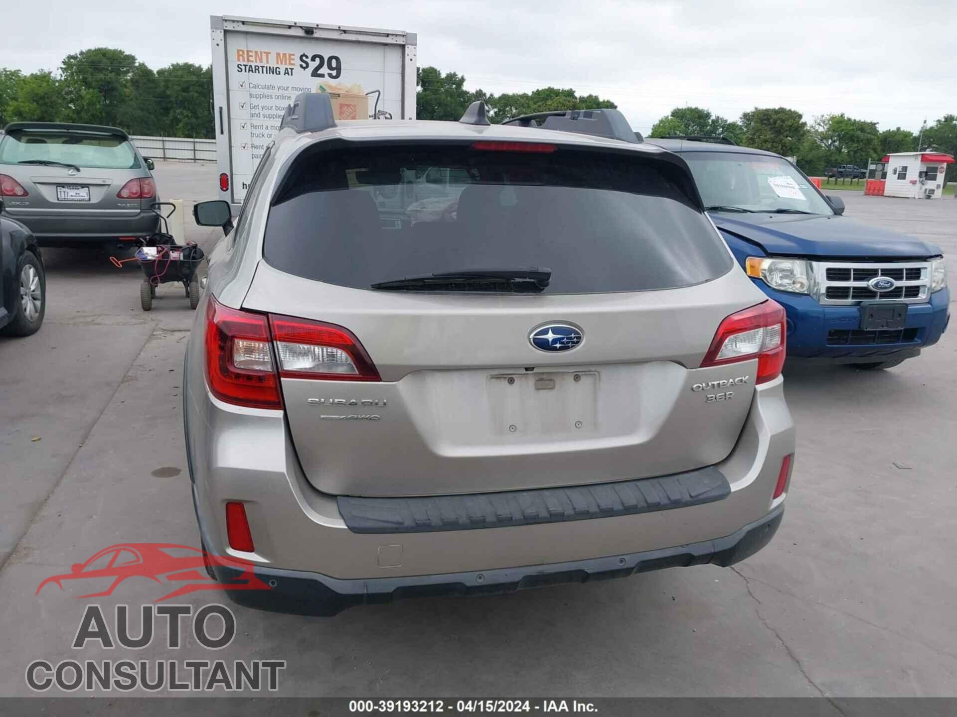 SUBARU OUTBACK 2017 - 4S4BSENC3H3200380