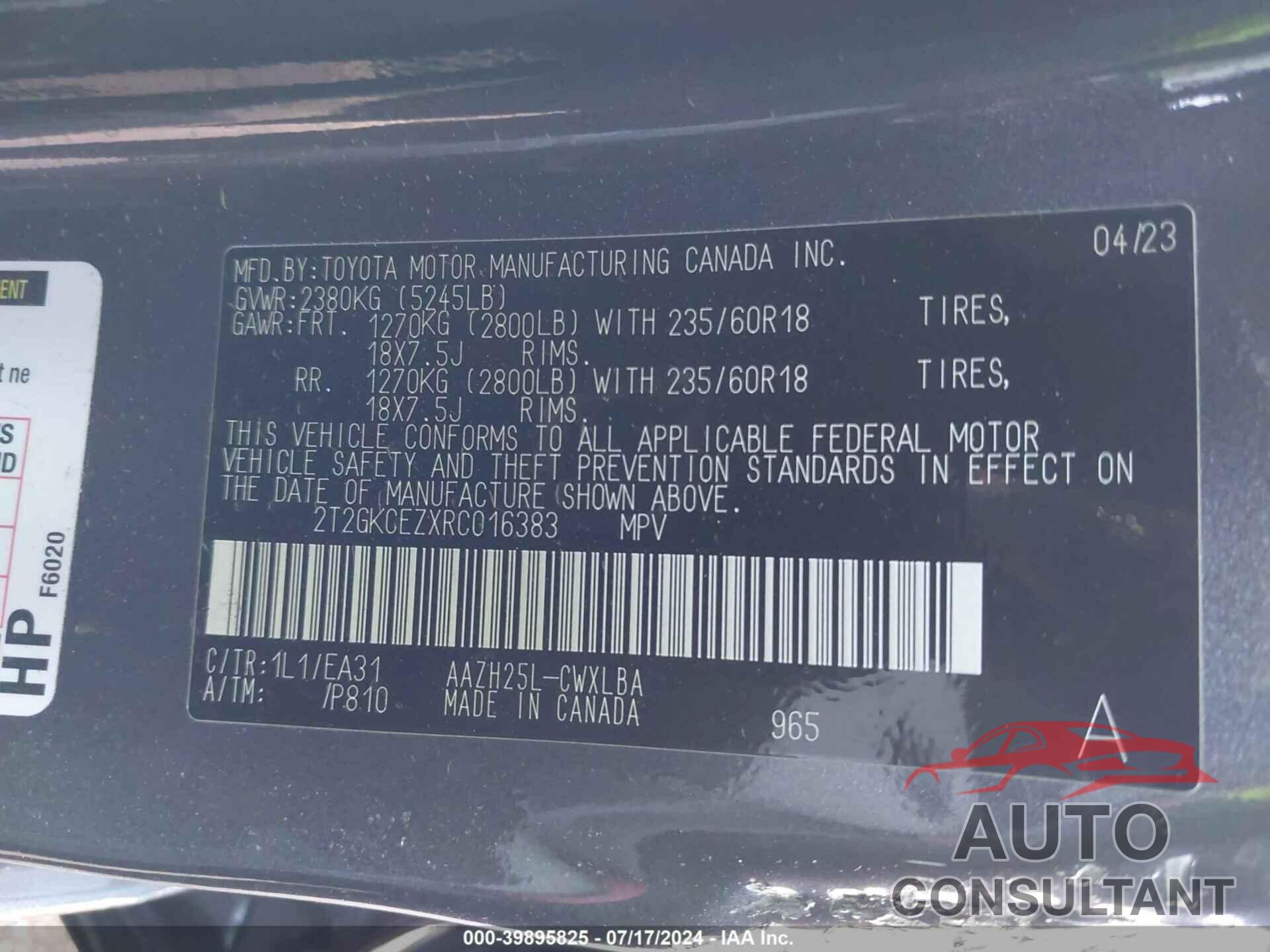 LEXUS NX 350H 2024 - 2T2GKCEZXRC016383
