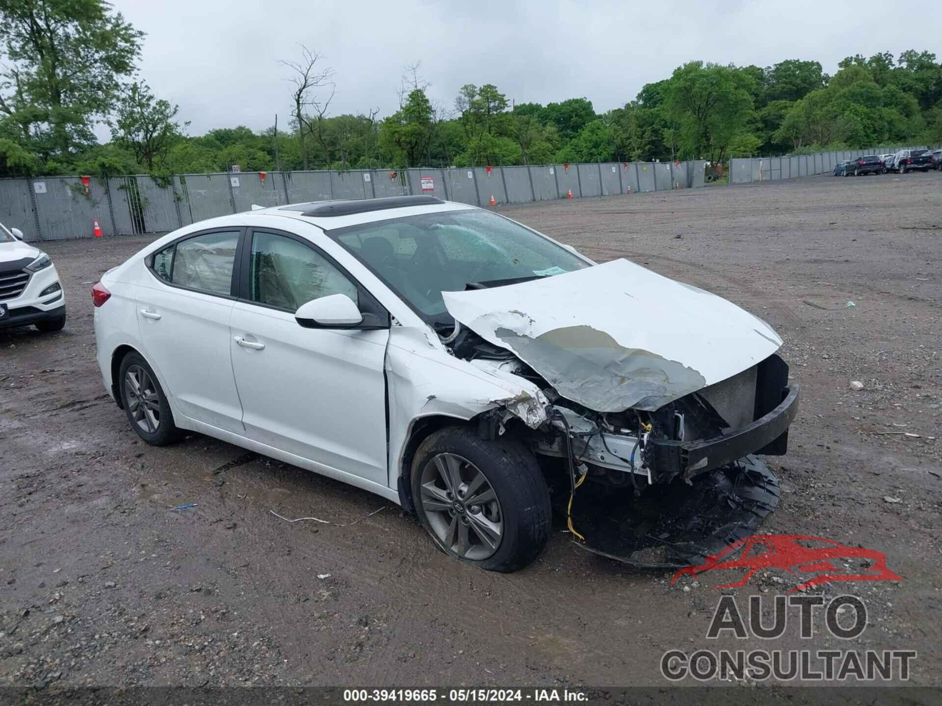 HYUNDAI ELANTRA 2017 - 5NPD84LF1HH170884