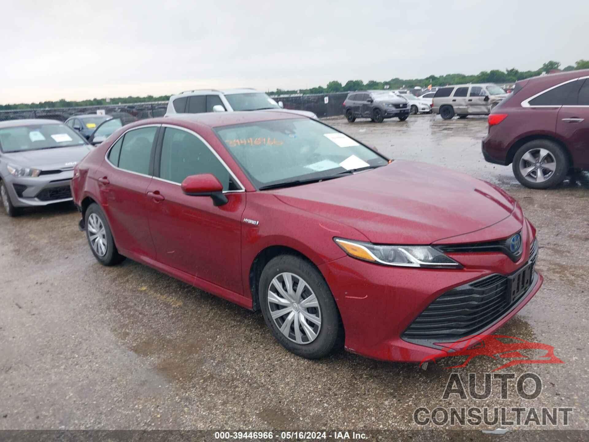 TOYOTA CAMRY HYBRID 2019 - 4T1B31HK7KU516780