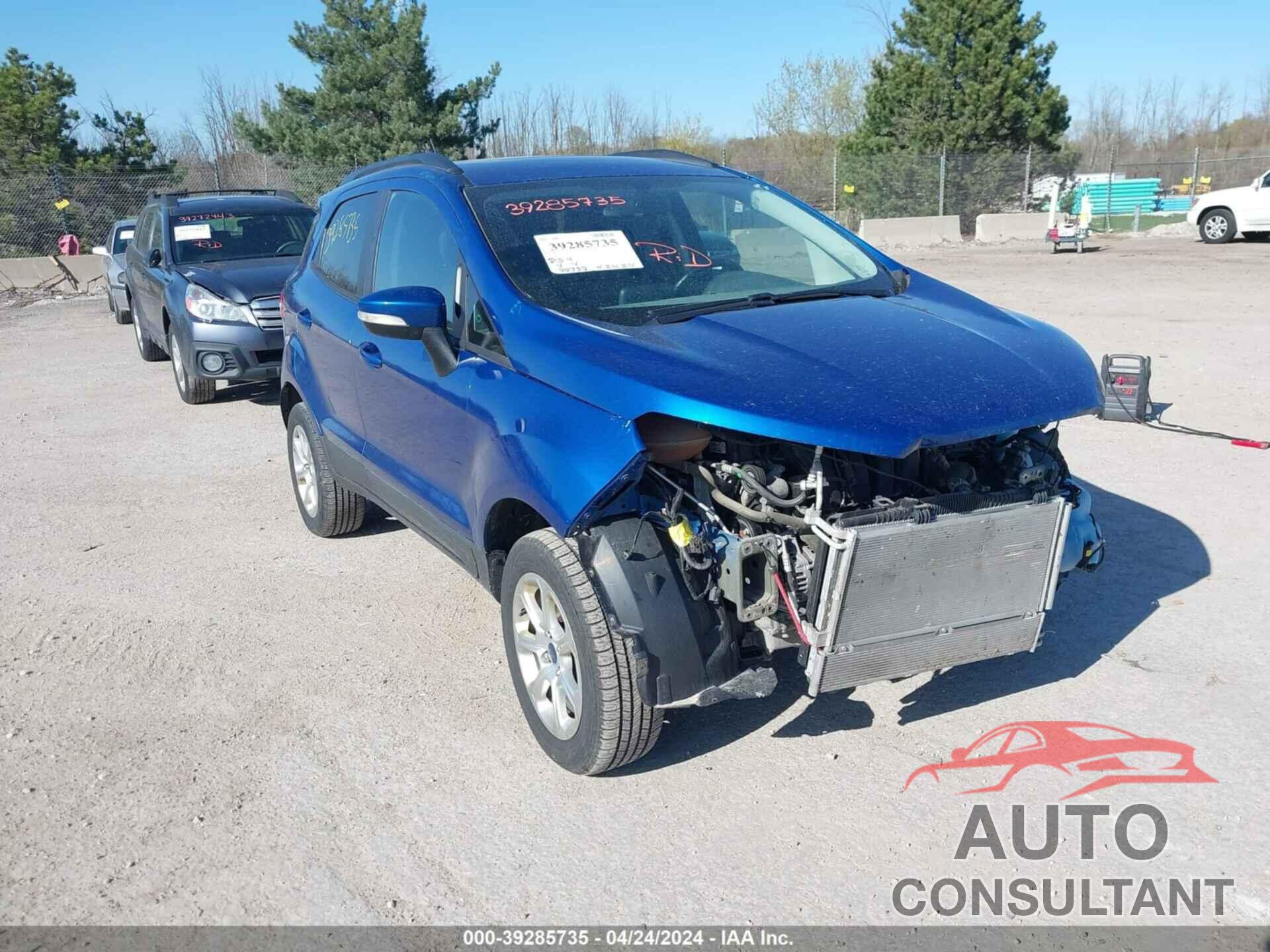 FORD ECOSPORT 2019 - MAJ6S3GL7KC263552