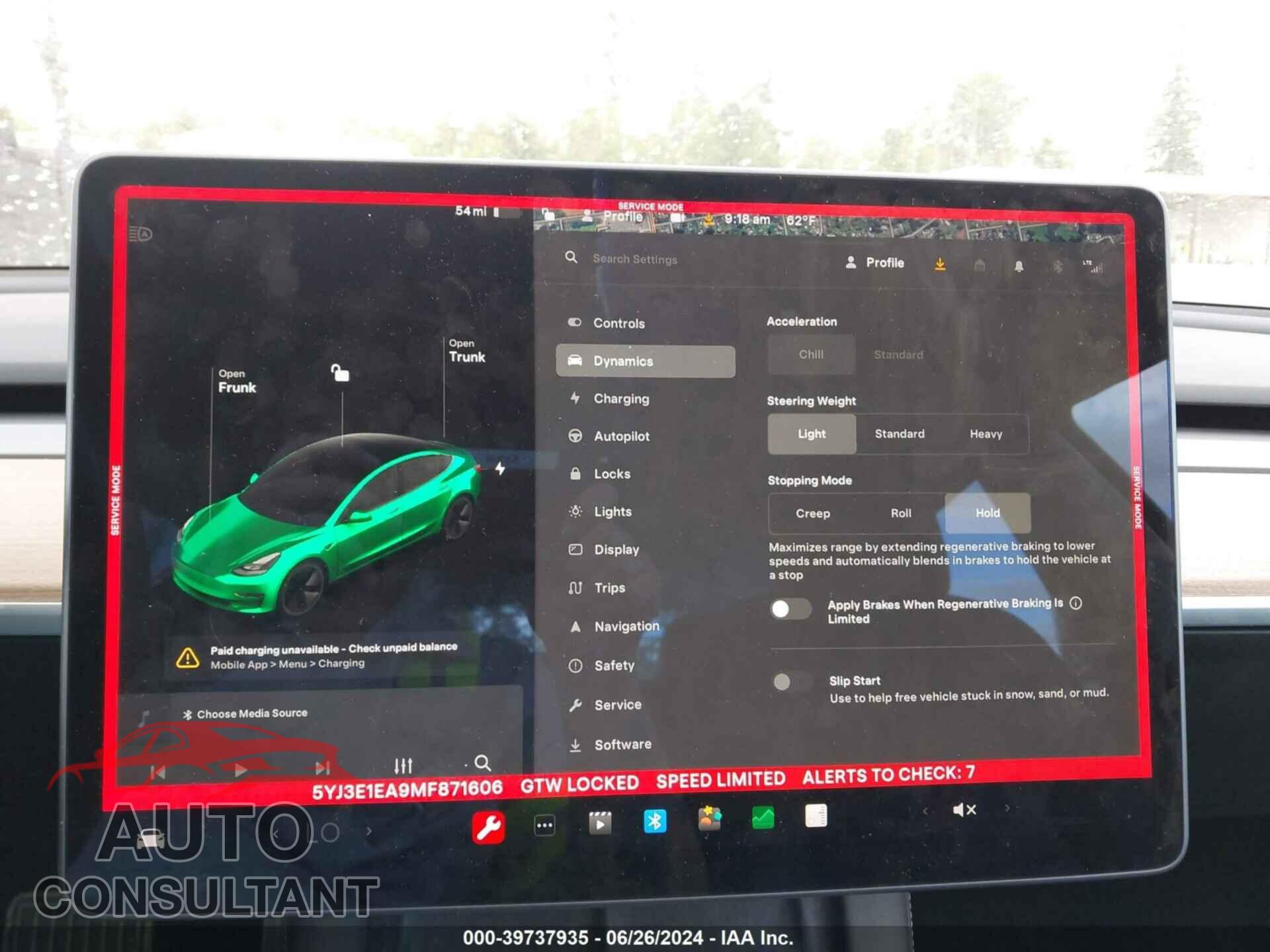 TESLA MODEL 3 2021 - 5YJ3E1EA9MF871606