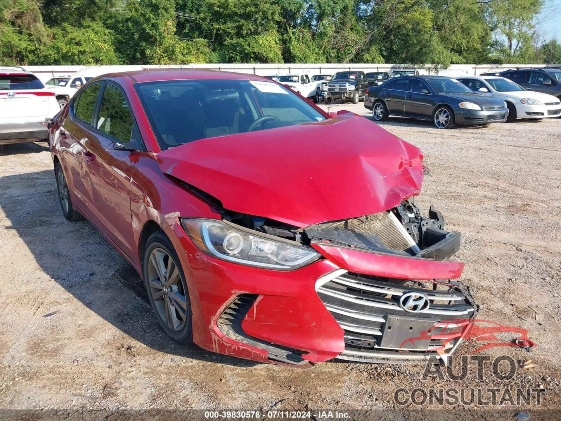 HYUNDAI ELANTRA 2017 - 5NPD84LF8HH030492