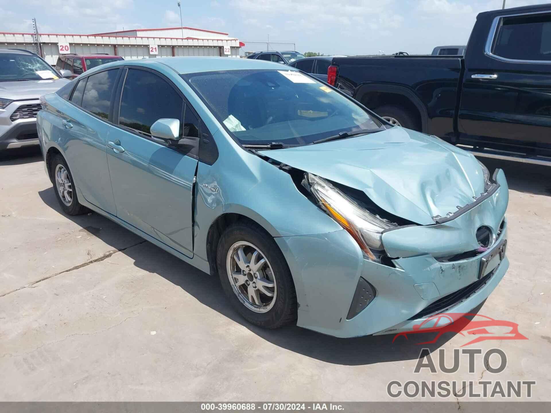 TOYOTA PRIUS 2017 - JTDKBRFU6H3030714