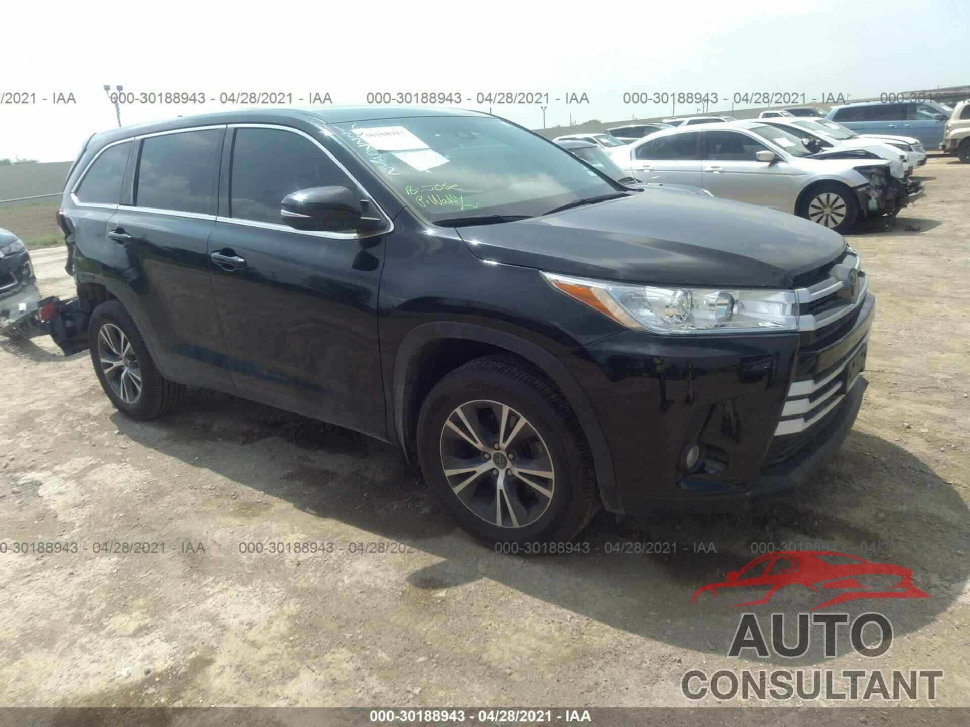 TOYOTA HIGHLANDER 2017 - 5TDZZRFH6HS233792