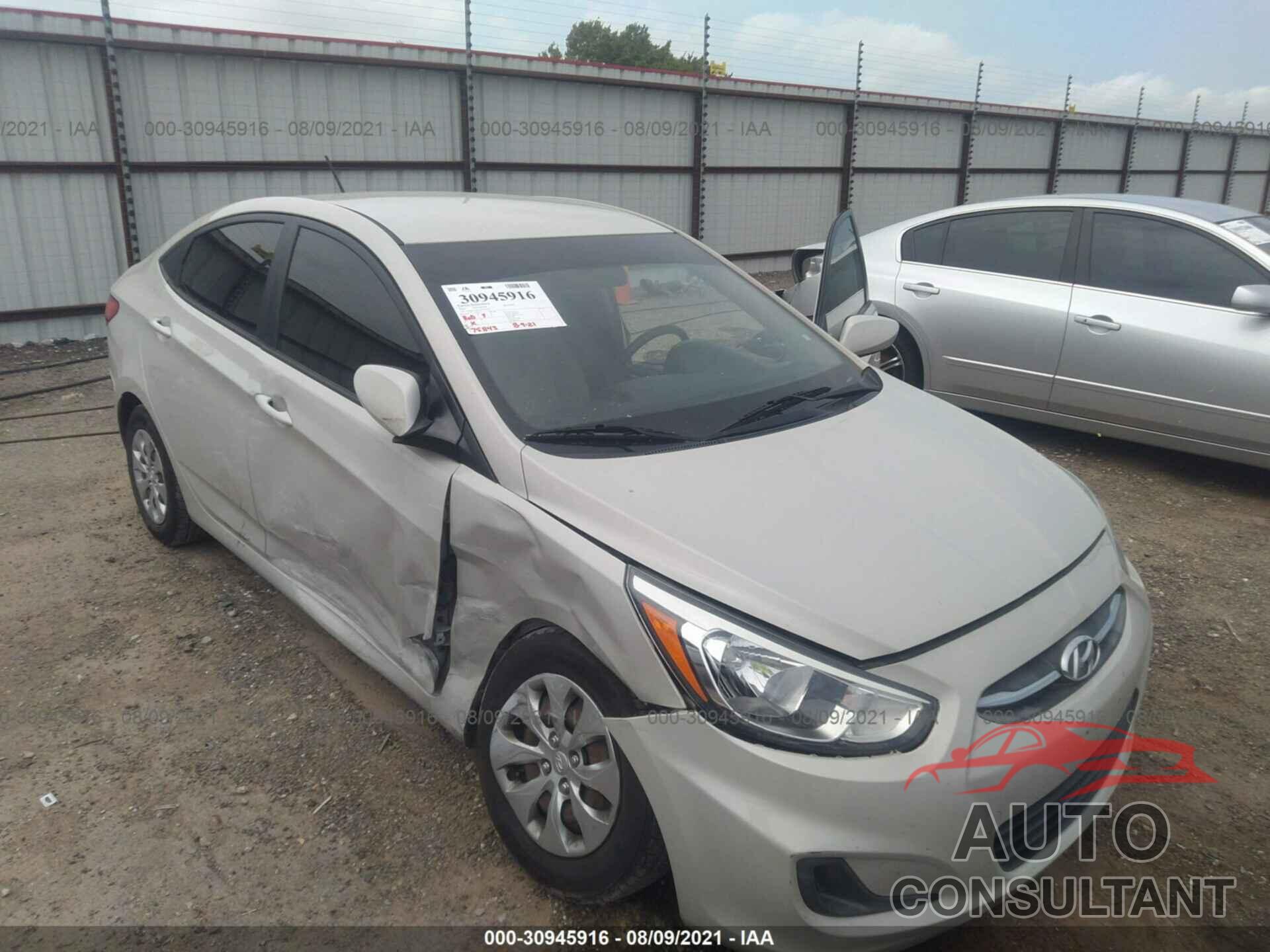 HYUNDAI ACCENT 2016 - KMHCT4AEXGU048710