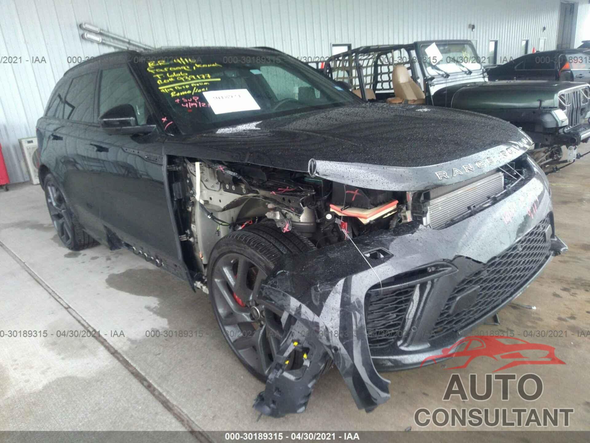 LAND ROVER RANGE ROVER VELAR 2020 - SALYU2EE2LA280762