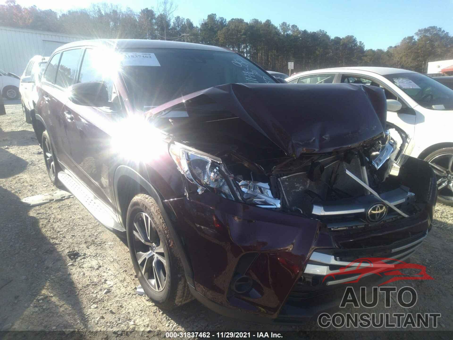 TOYOTA HIGHLANDER 2019 - 5TDZZRFHXKS365557