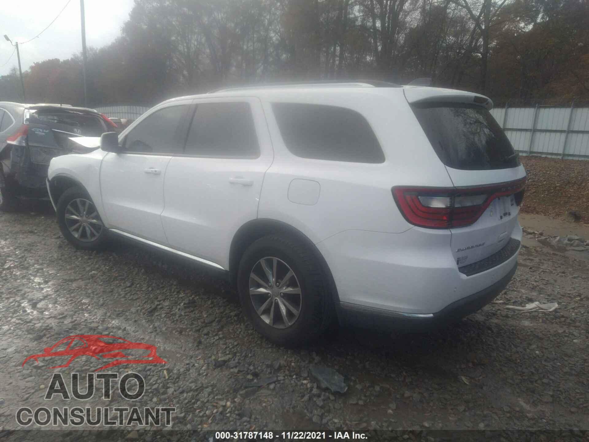 DODGE DURANGO 2016 - 1C4RDHDG4GC374007