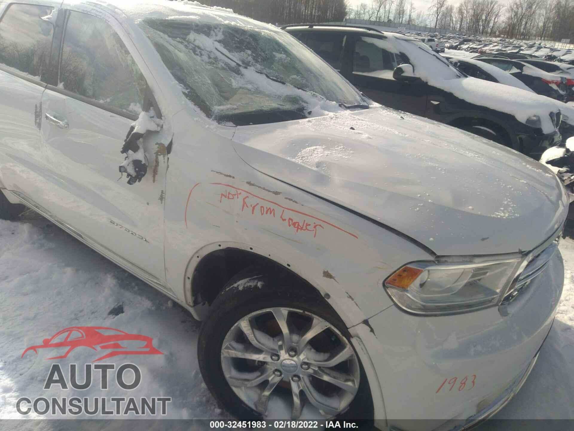 DODGE DURANGO 2017 - 1C4RDJEG8HC643987