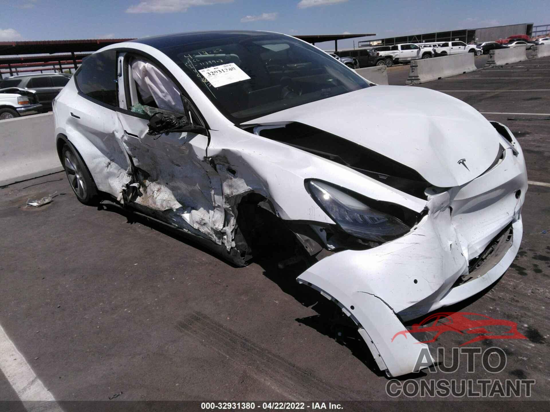 TESLA MODEL Y 2021 - 5YJYGDEE9MF117805