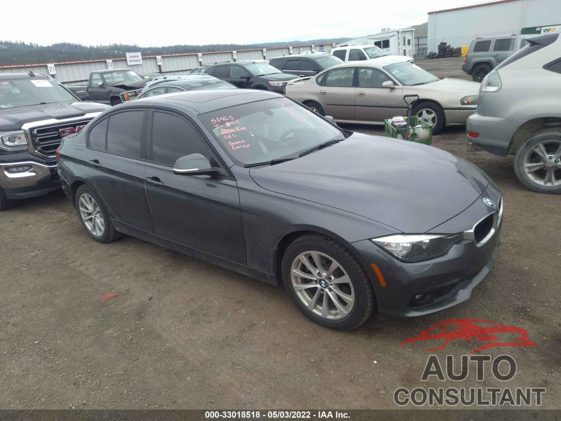 BMW 3 SERIES 2016 - WBA8A3C5XGK688254