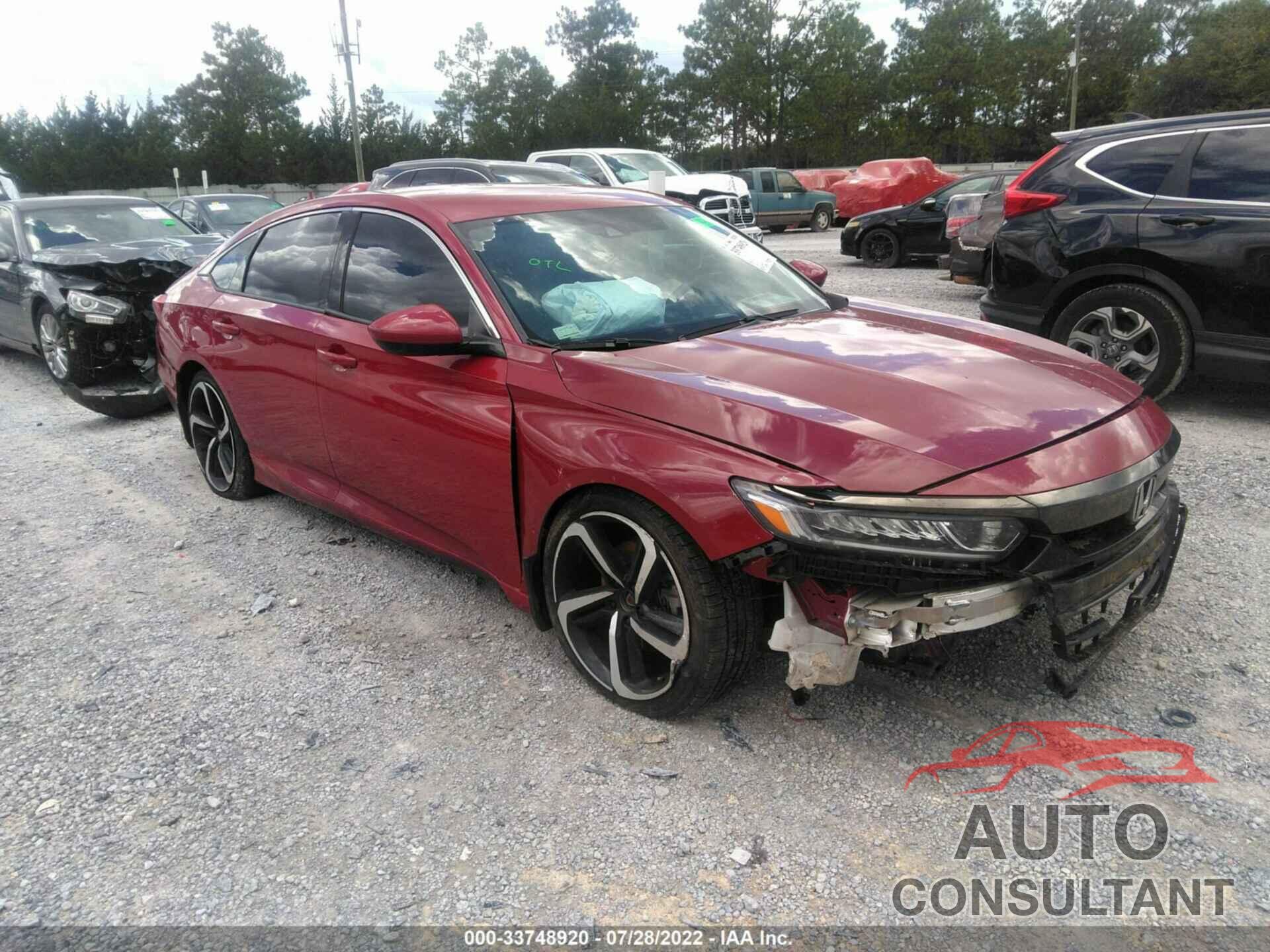 HONDA ACCORD SEDAN 2018 - 1HGCV1F34JA044957