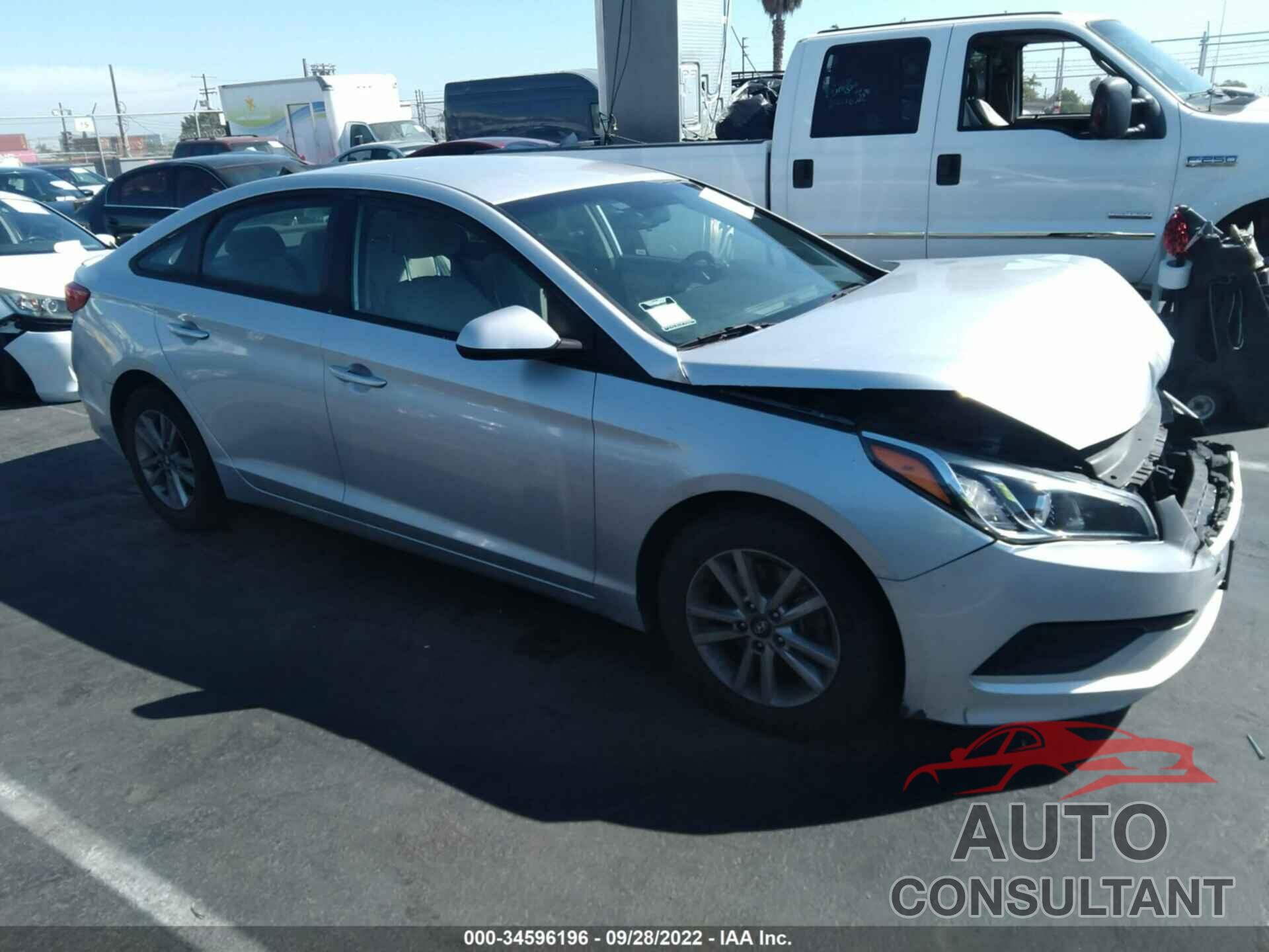 HYUNDAI SONATA 2016 - 5NPE24AFXGH334253