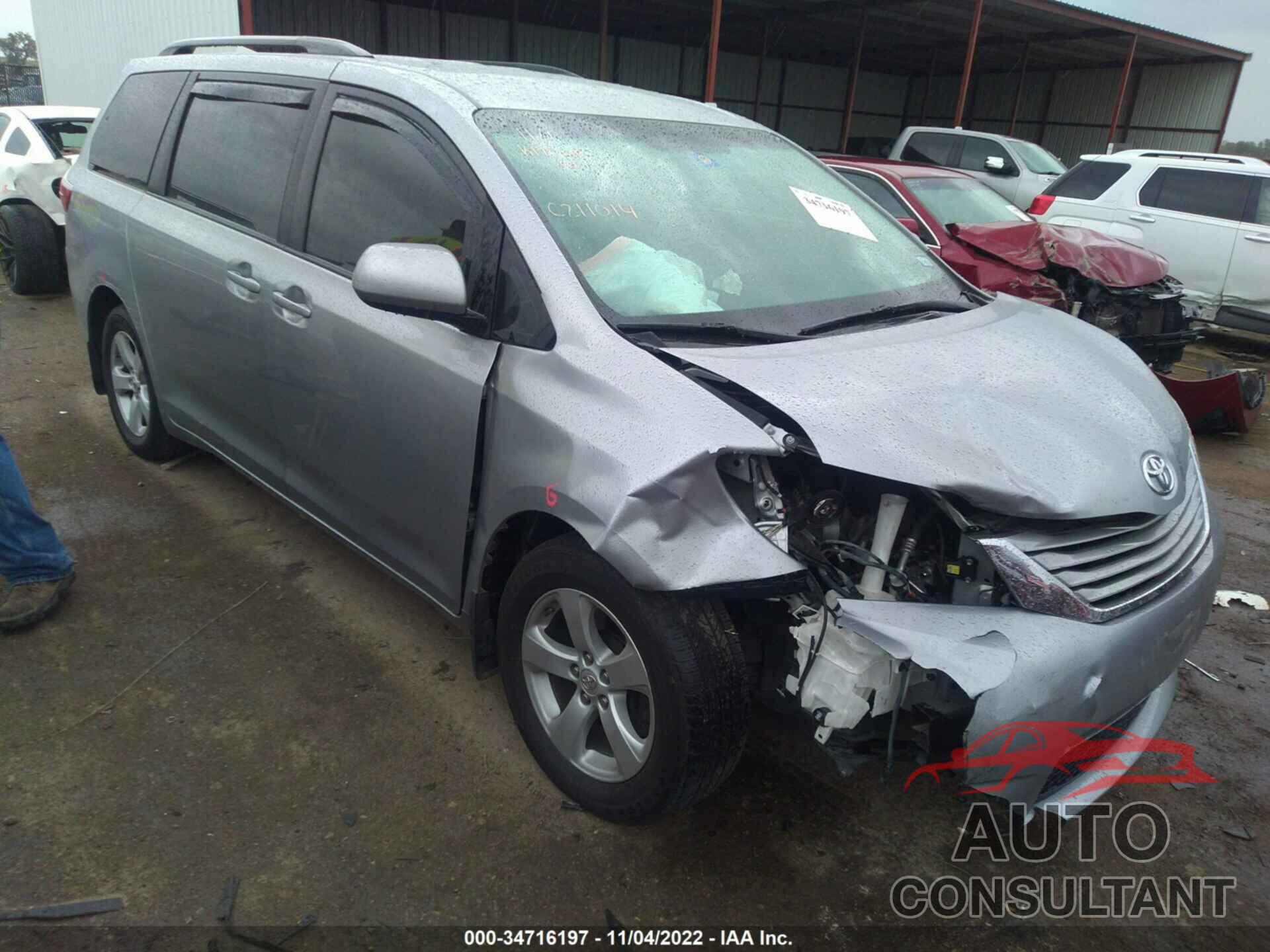 TOYOTA SIENNA 2017 - 5TDKZ3DC5HS869416