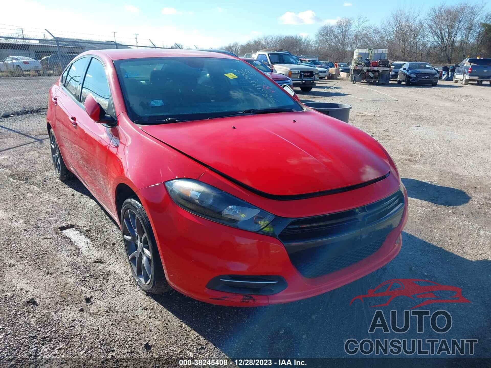 DODGE DART 2016 - 1C3CDFAA4GD644054