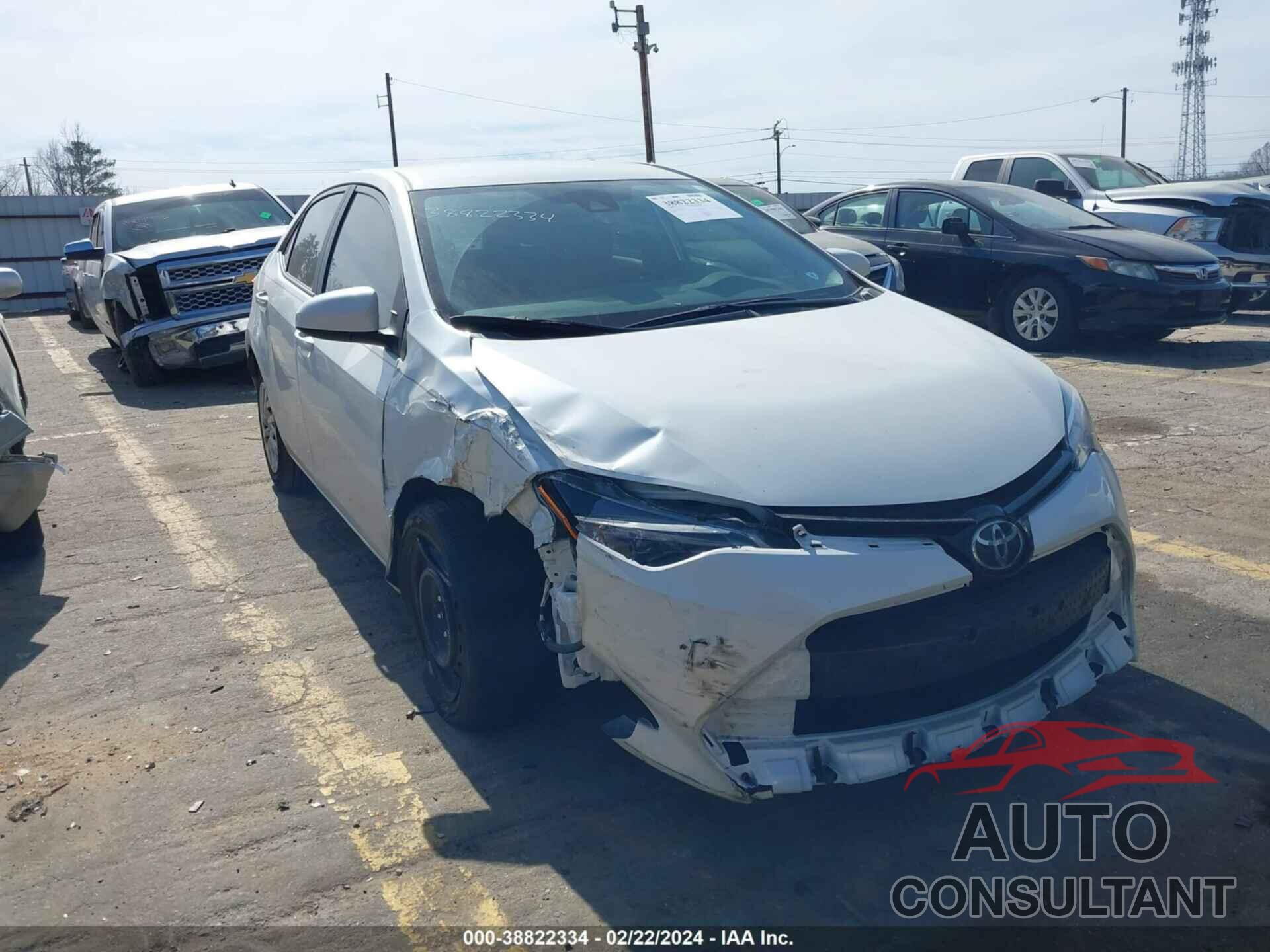 TOYOTA COROLLA 2017 - 5YFBURHE9HP737104