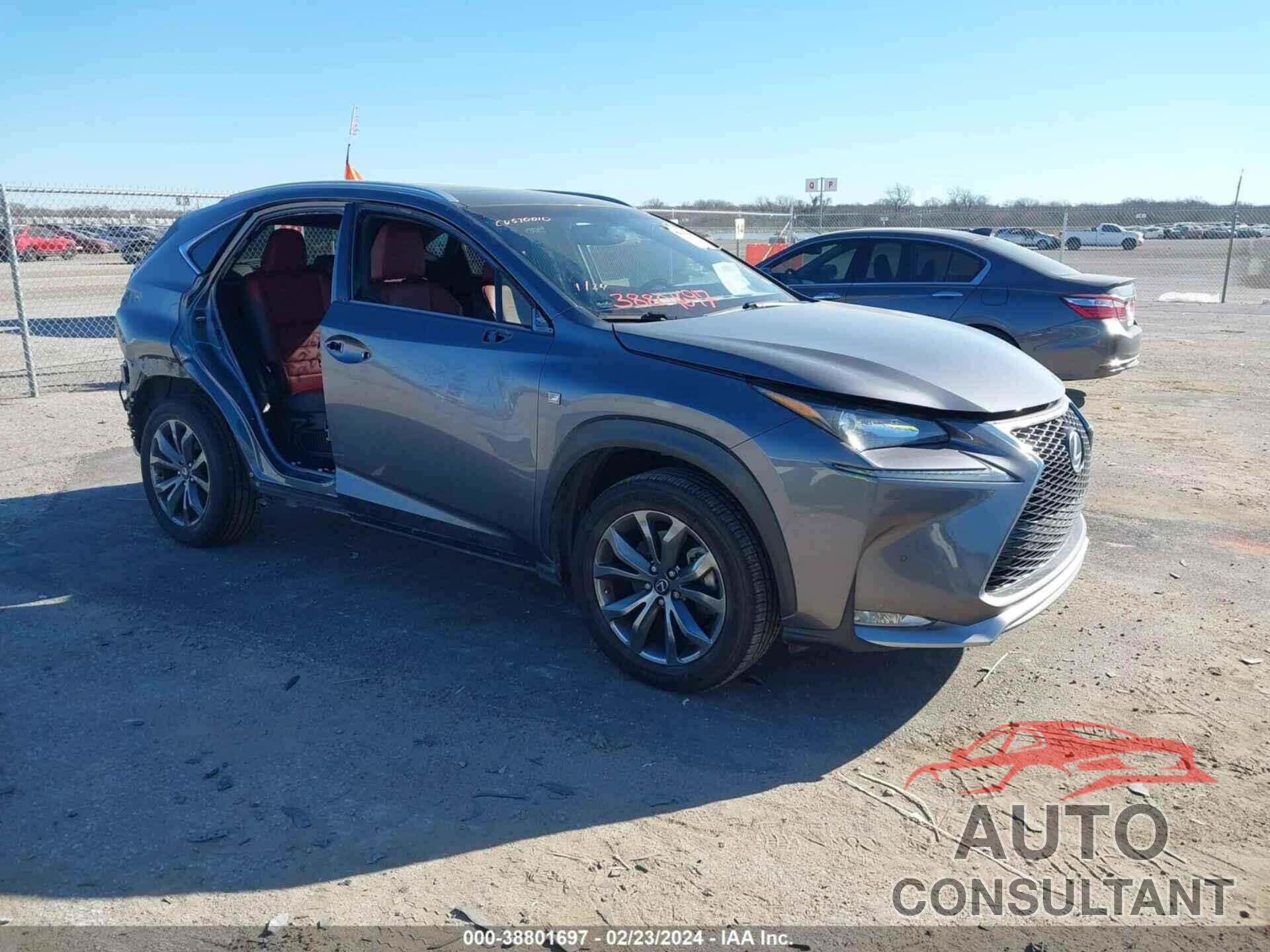 LEXUS NX 200T 2016 - JTJBARBZ7G2074226