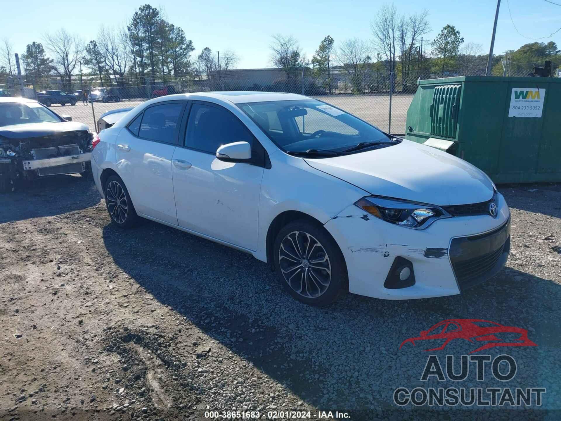 TOYOTA COROLLA 2016 - 2T1BURHEXGC601417