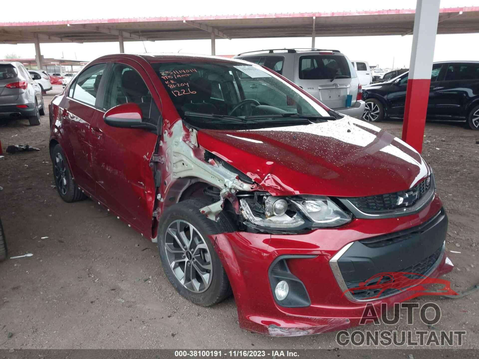 CHEVROLET SONIC 2019 - 1G1JD5SB4K4141226