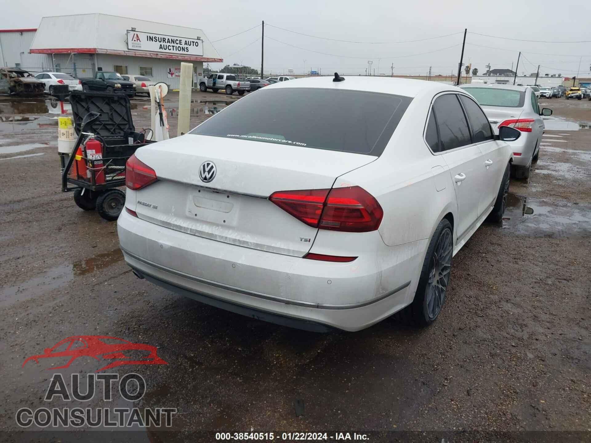 VOLKSWAGEN PASSAT 2017 - 1VWGT7A38HC006661