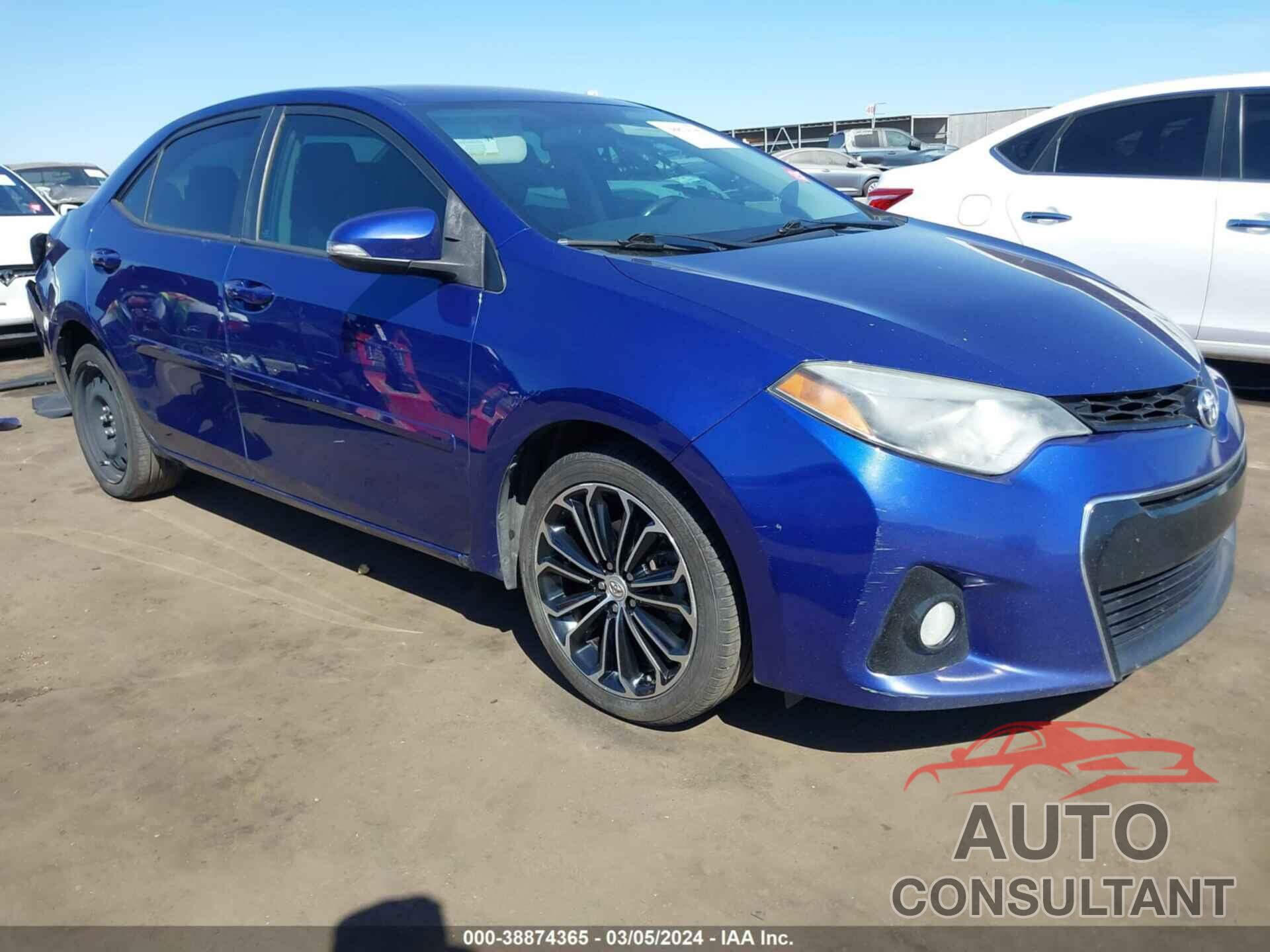 TOYOTA COROLLA 2016 - 2T1BURHE5GC573171