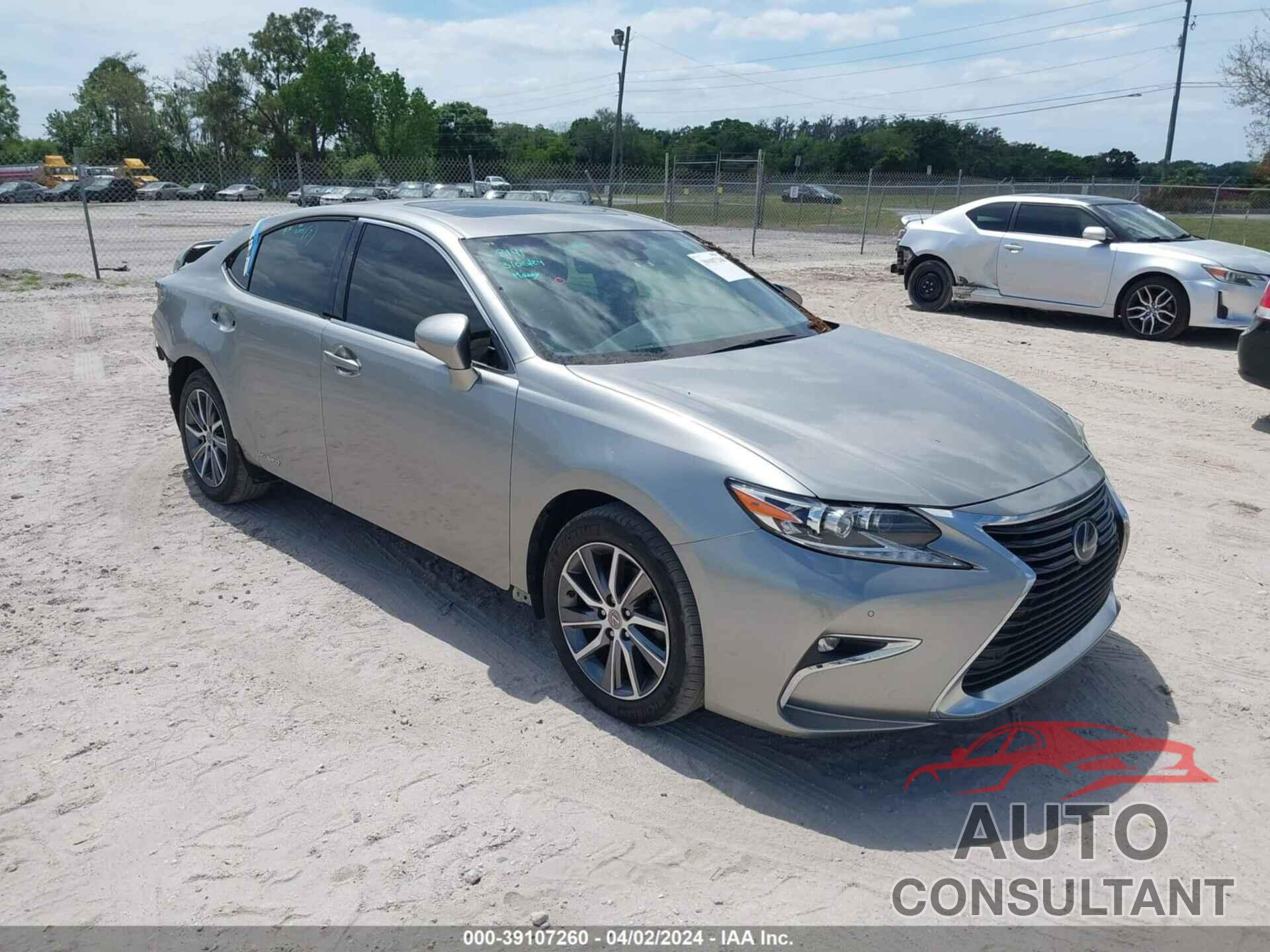 LEXUS ES 300H 2017 - JTHBW1GG5H2134498