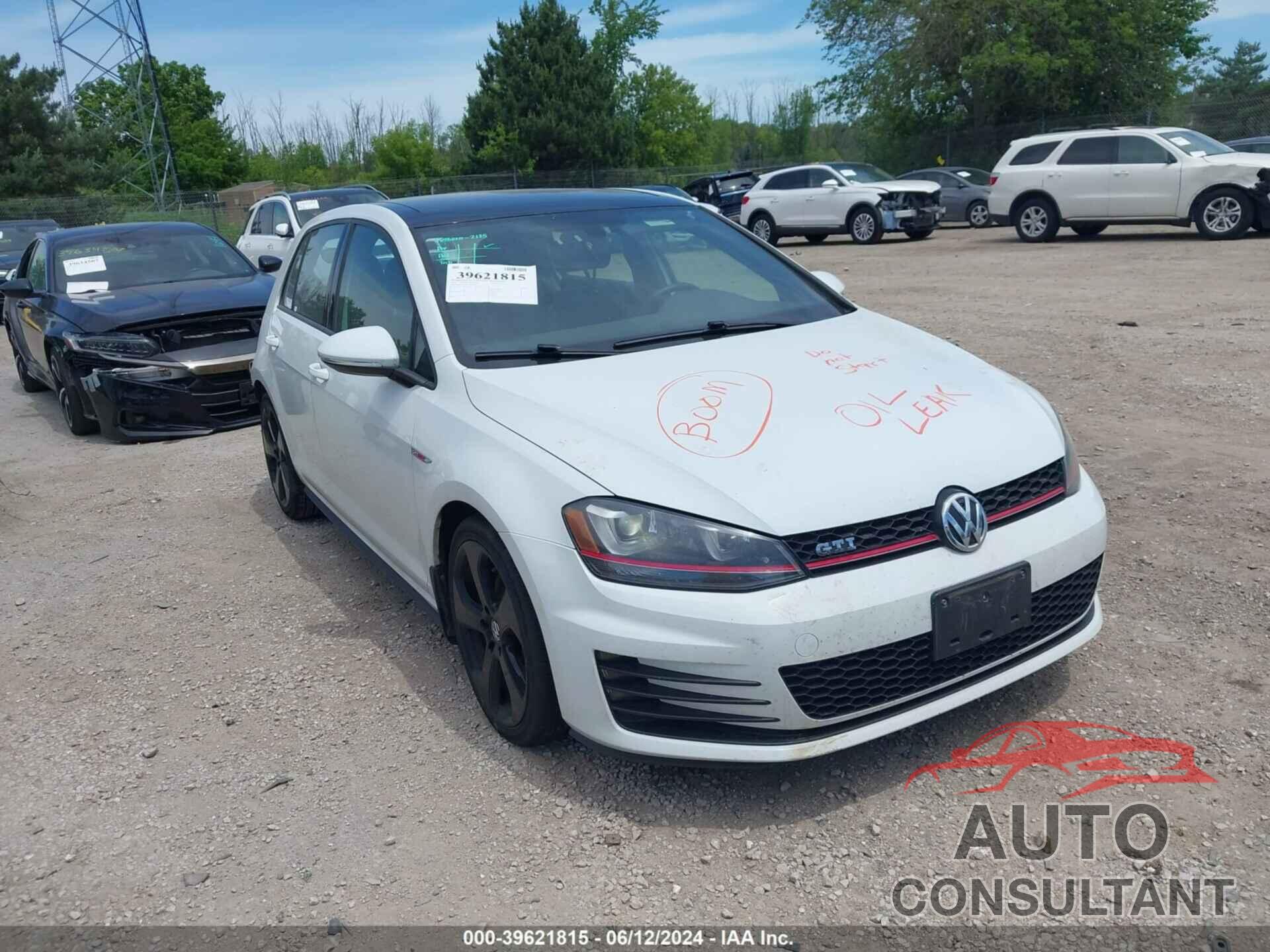 VOLKSWAGEN GOLF GTI 2016 - 3VW4T7AU7GM003971