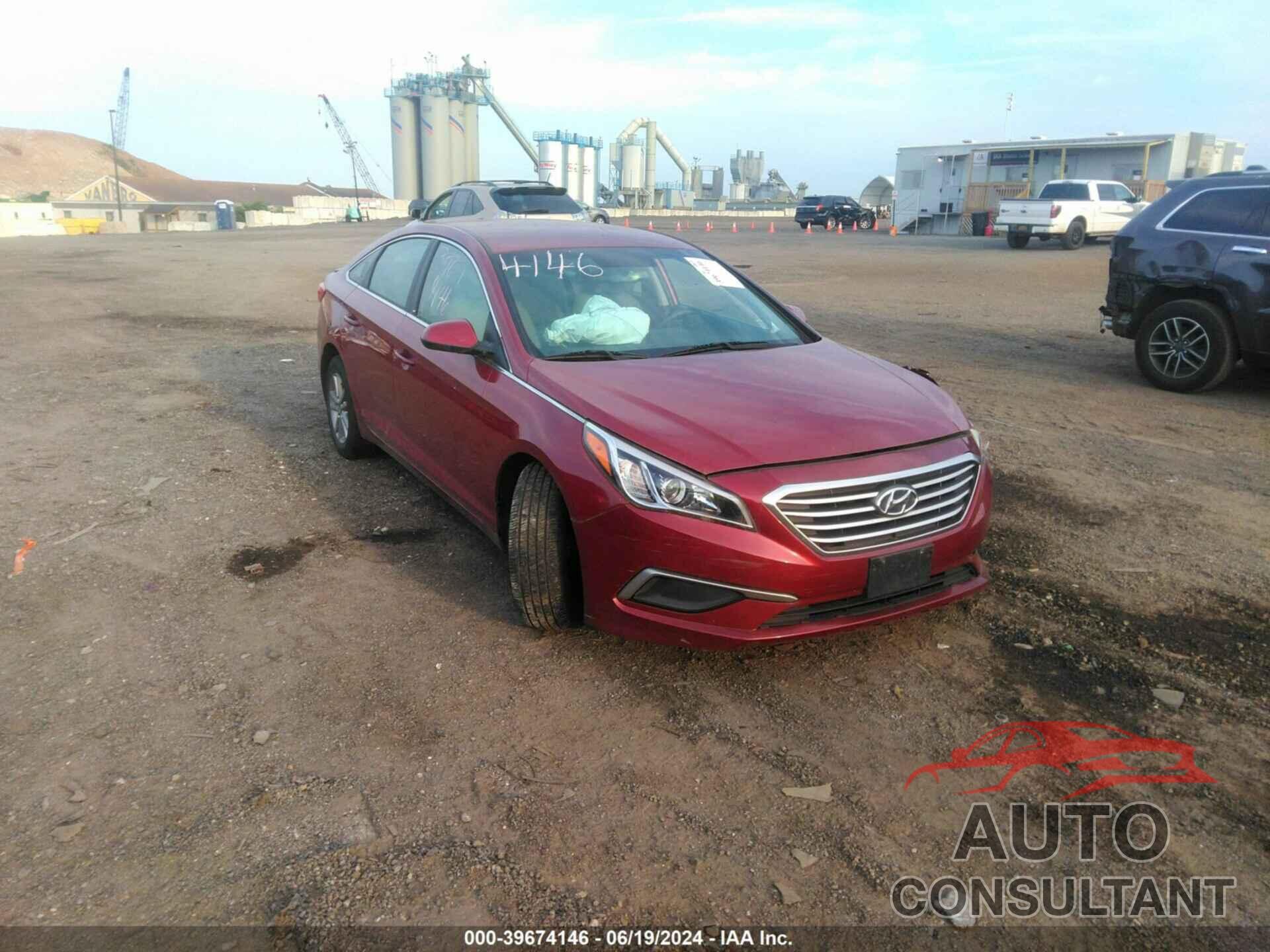 HYUNDAI SONATA 2016 - 5NPE24AF7GH287697