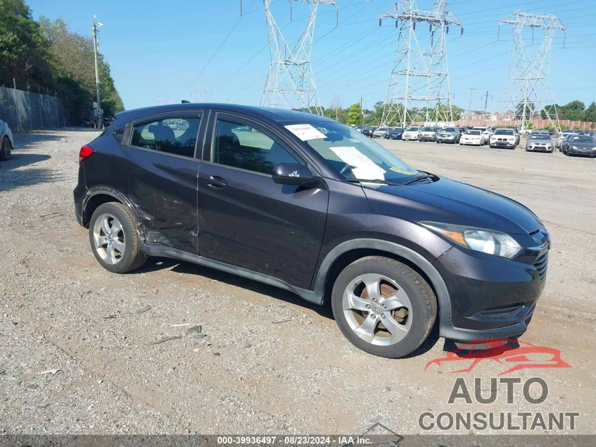 HONDA HR-V 2016 - 3CZRU6H32GM714985