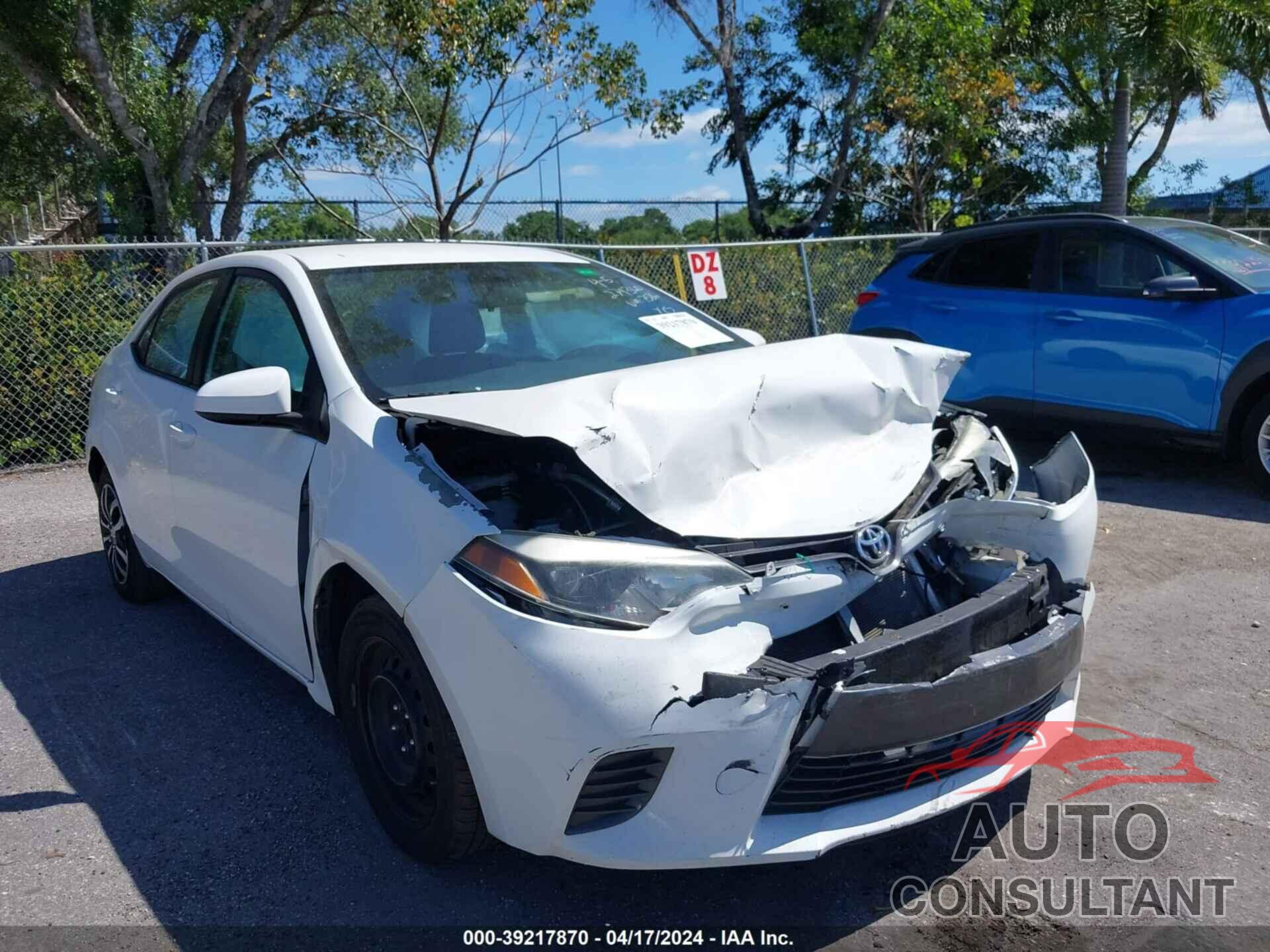 TOYOTA COROLLA 2016 - 5YFBURHE8GP467586