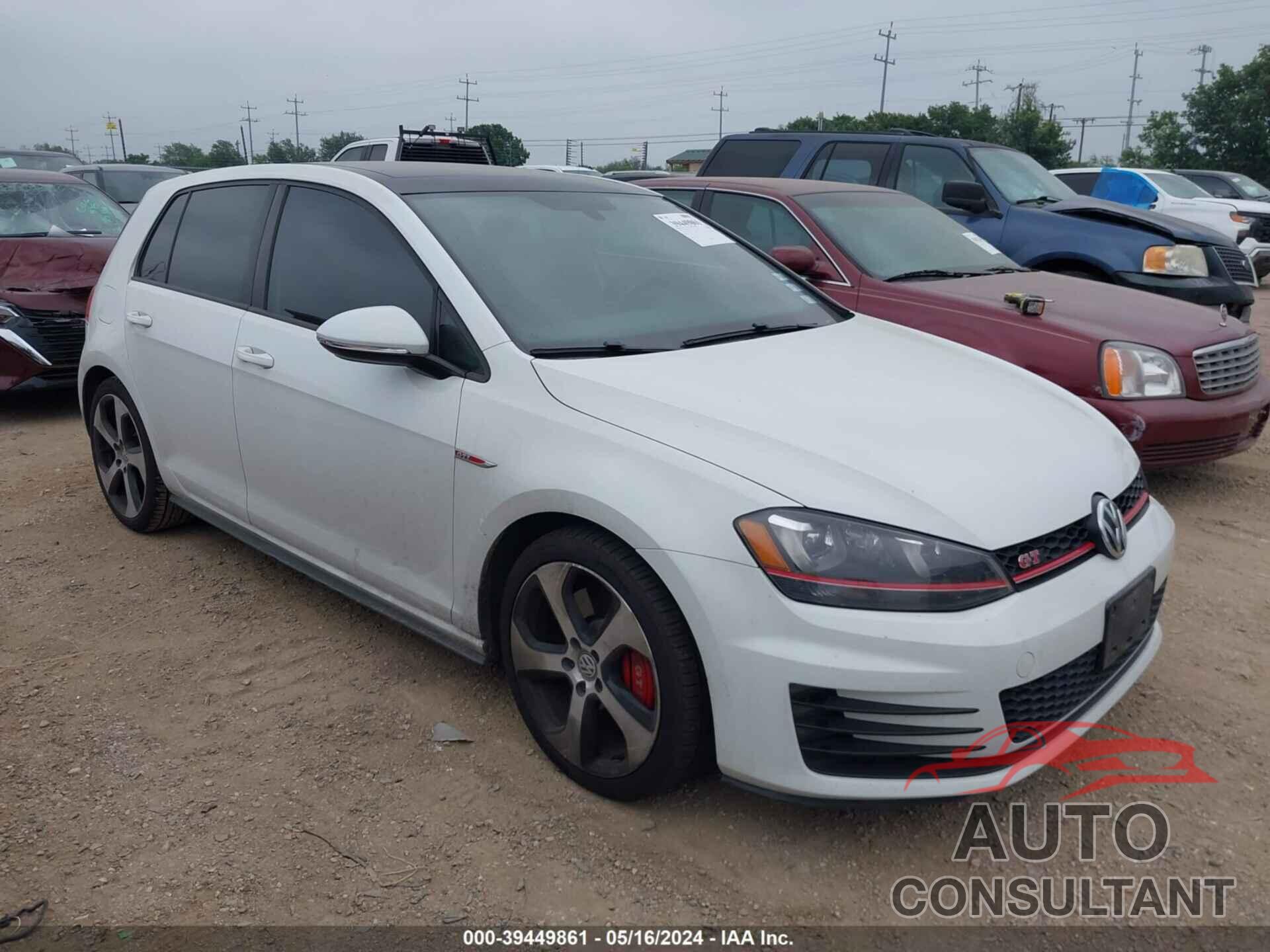 VOLKSWAGEN GOLF GTI 2016 - 3VW447AU6GM021309